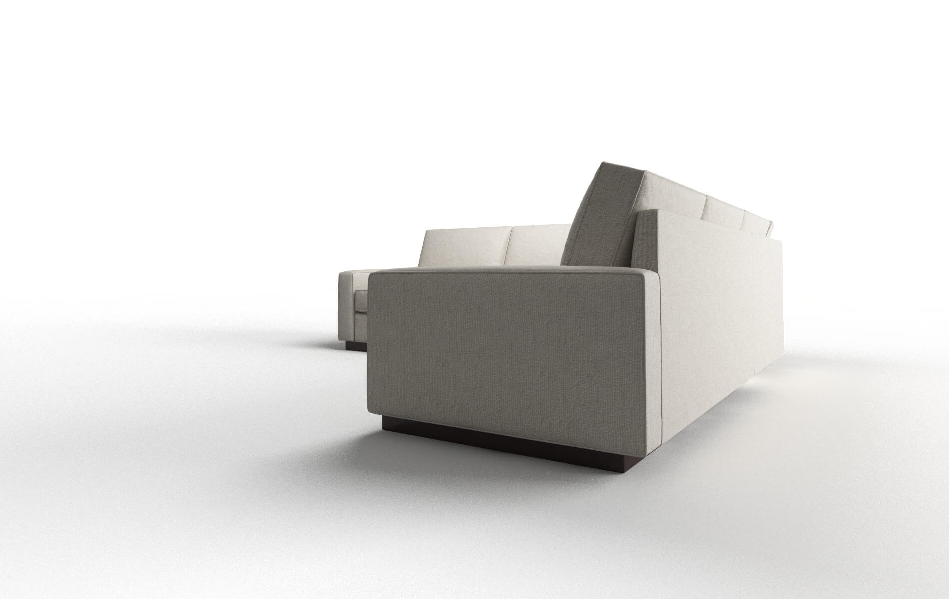 Alton Insight Dove Sectional espresso legs 4