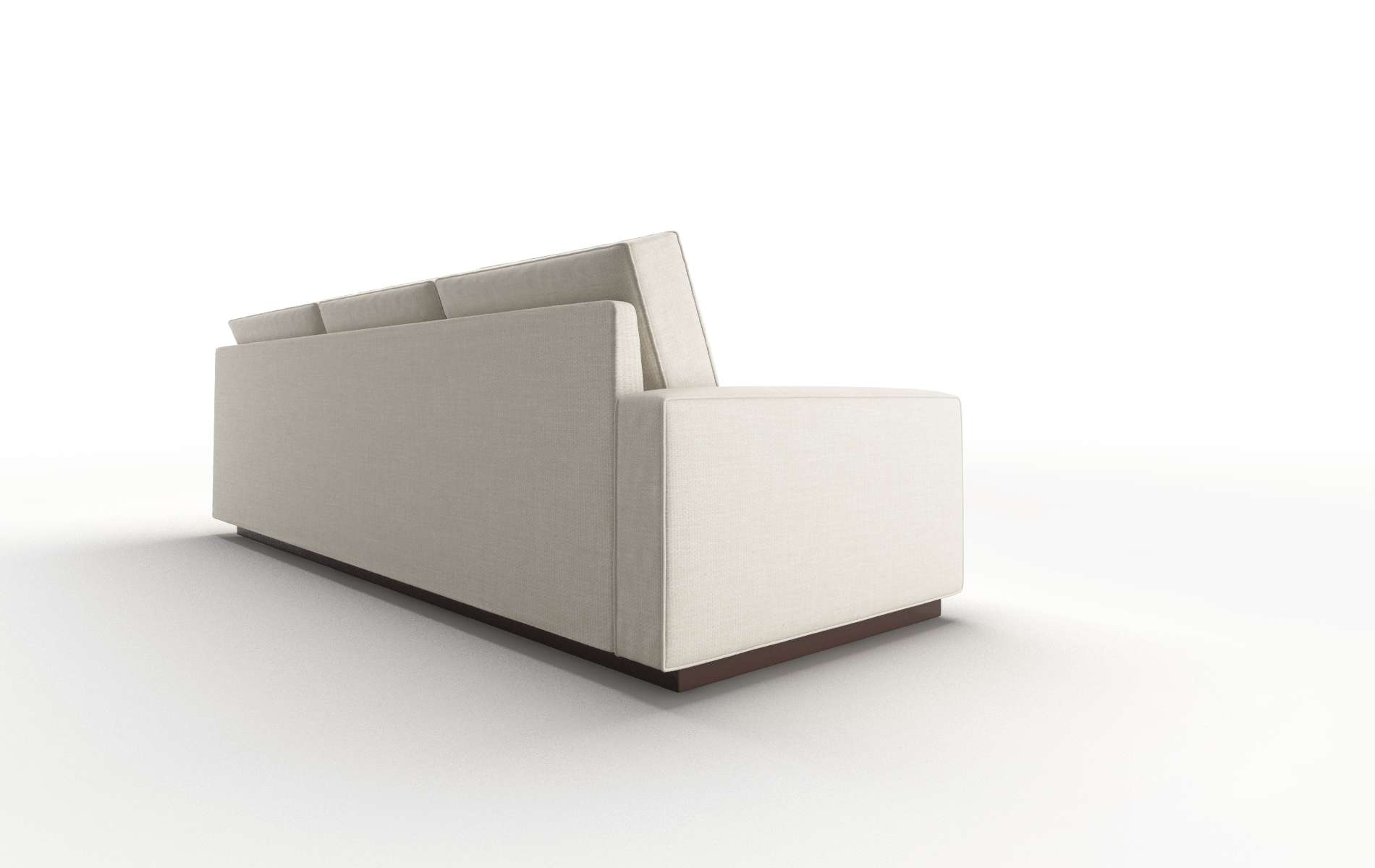 Alton Keylargo Almond Sectional espresso legs 3