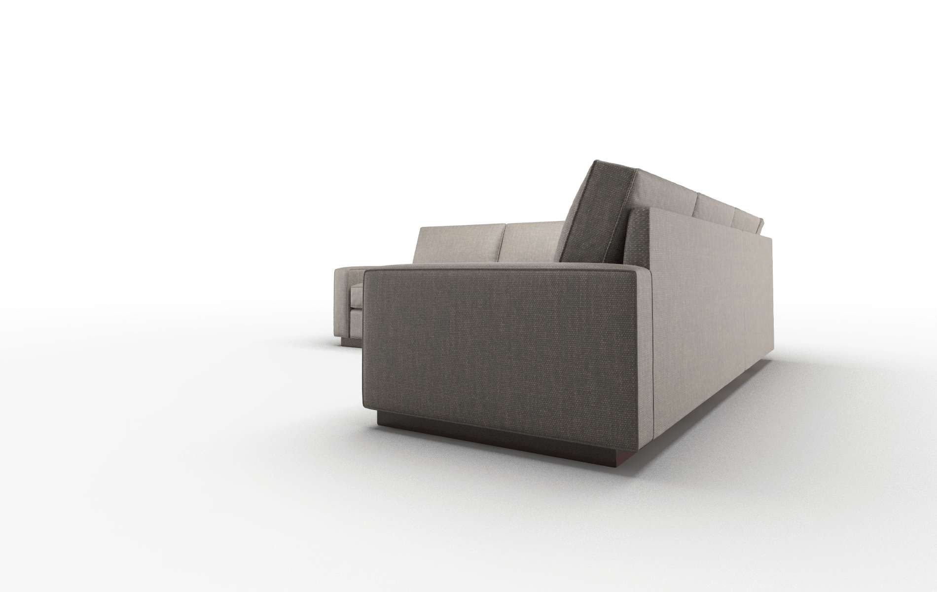 Alton Keylargo Bark Sectional espresso legs 4