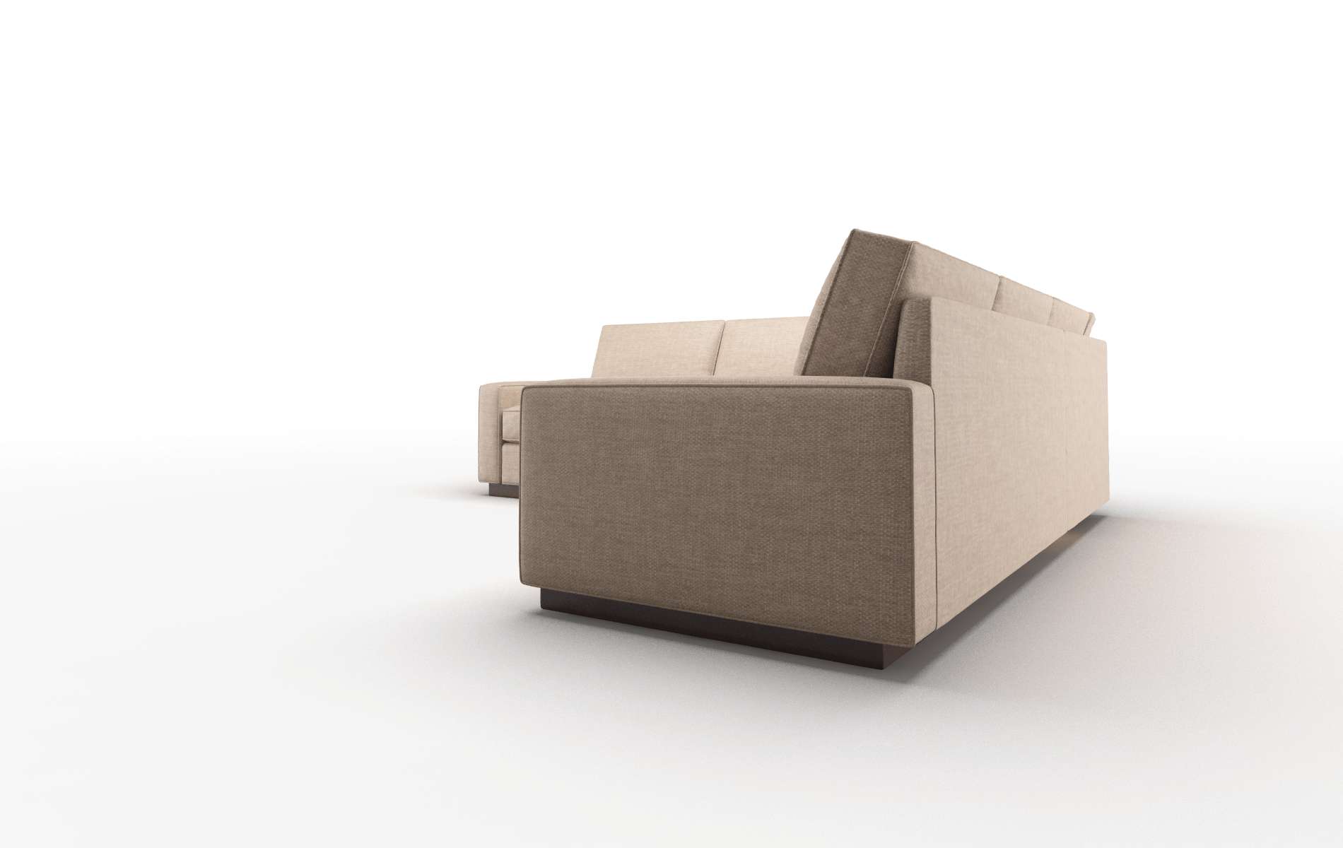 Alton Keylargo Mink Sectional espresso legs 4