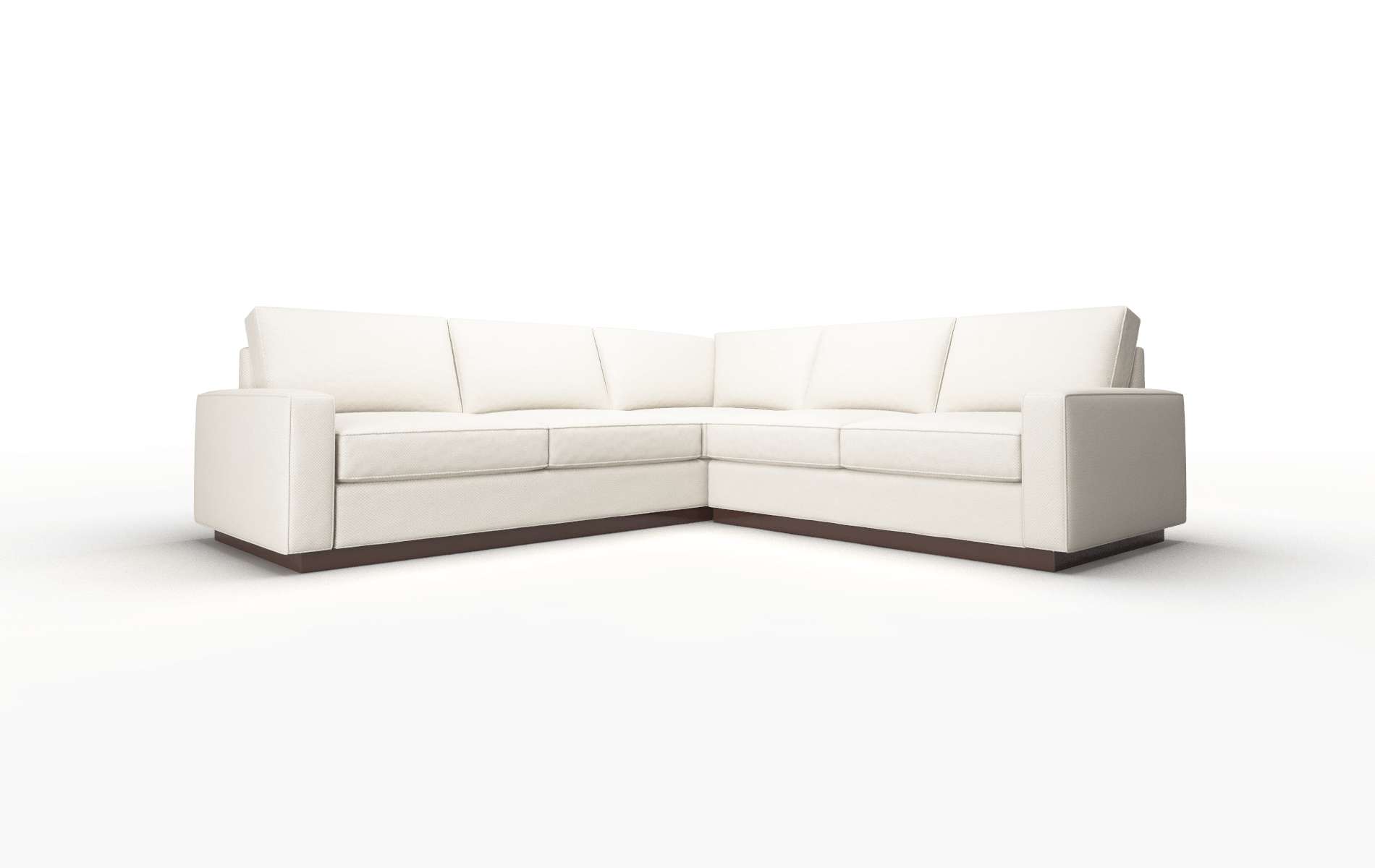 Alton Malibu linen Sectional Espresso Legs  1