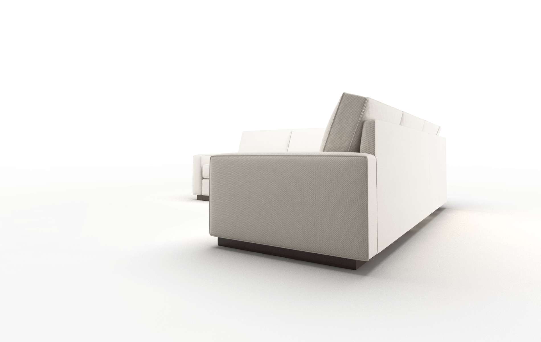 Alton Malibu Linen Sectional espresso legs 4