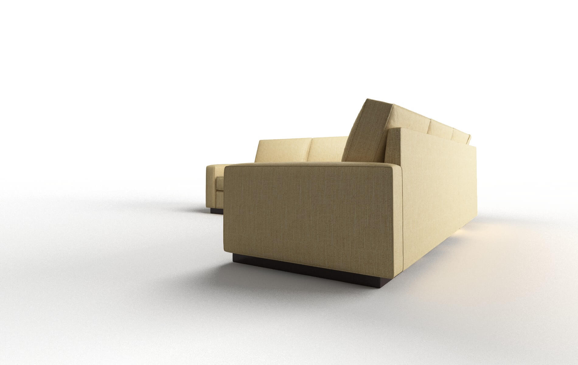 Alton Malibu Maize Sectional espresso legs 4