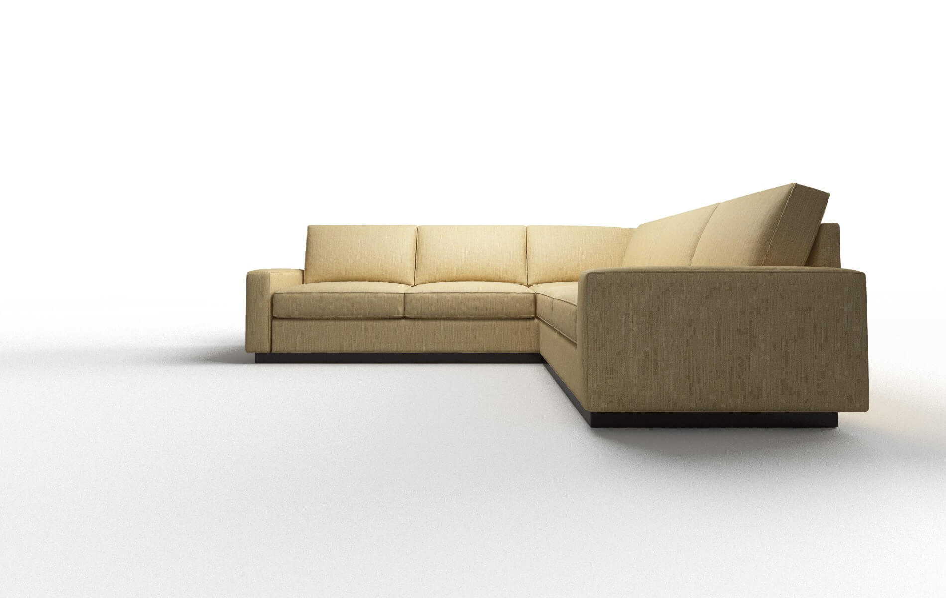 Alton Malibu Maize Sectional espresso legs 5
