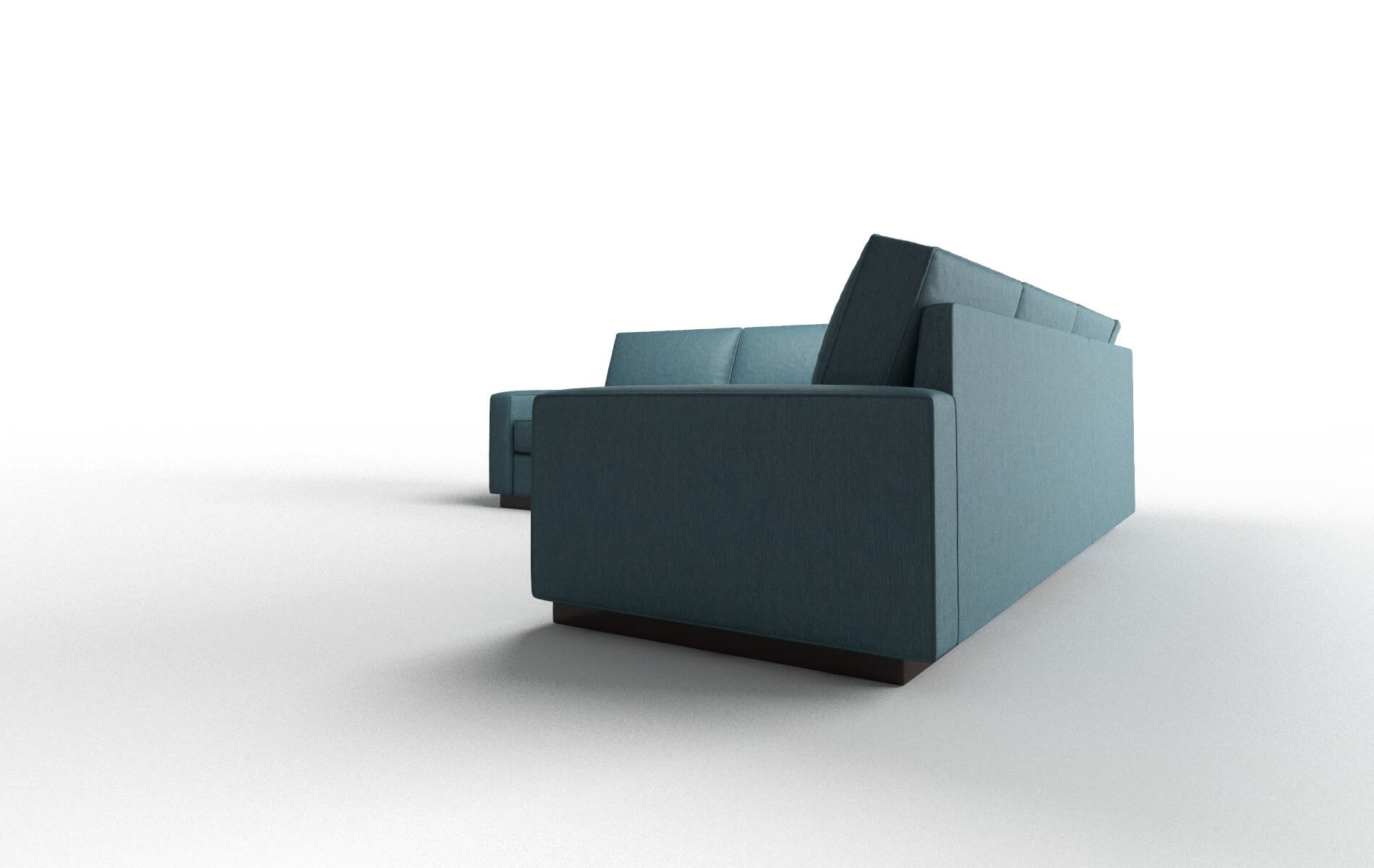 Alton Merit Peacock Sectional espresso legs 4