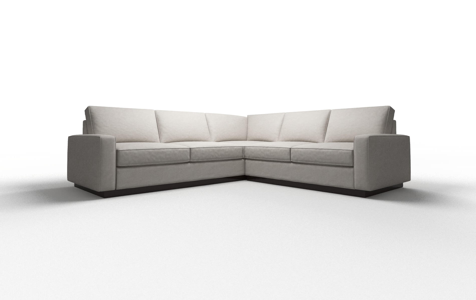 Alton Noble Grey Sectional espresso legs 1