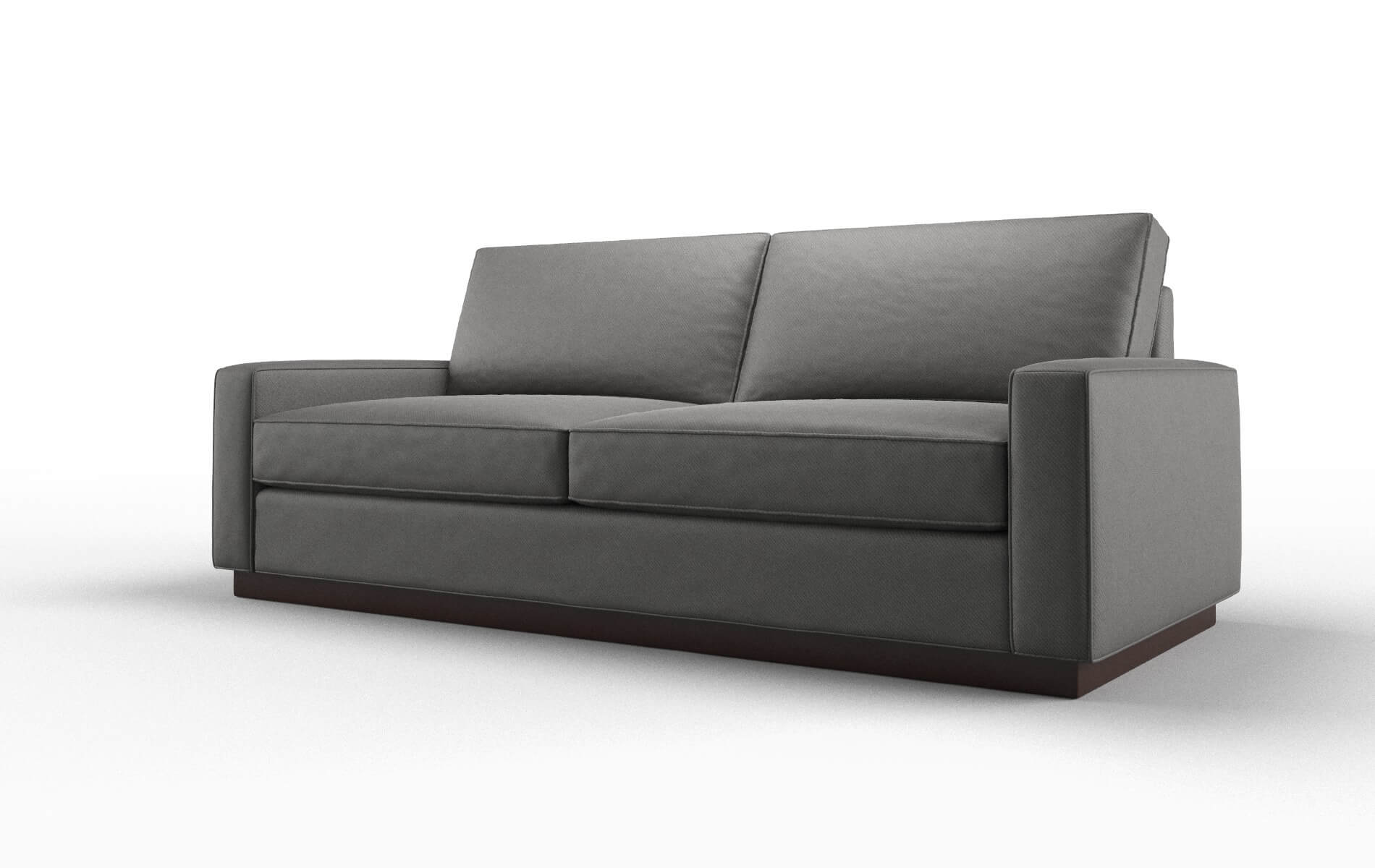 Alton Oakley Charcoal Sofa espresso legs 4