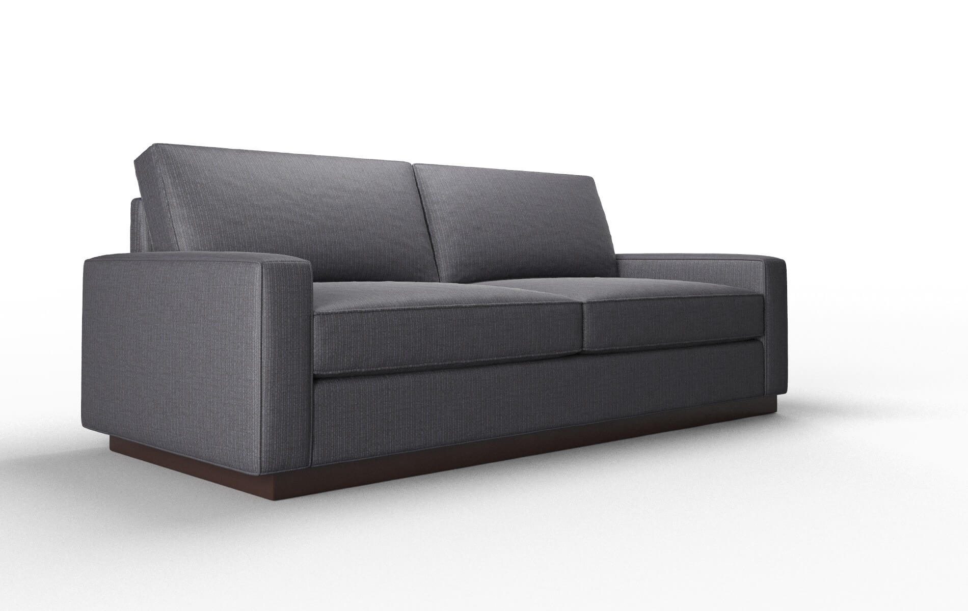 Alton Parker Charcoal Sofa espresso legs 2