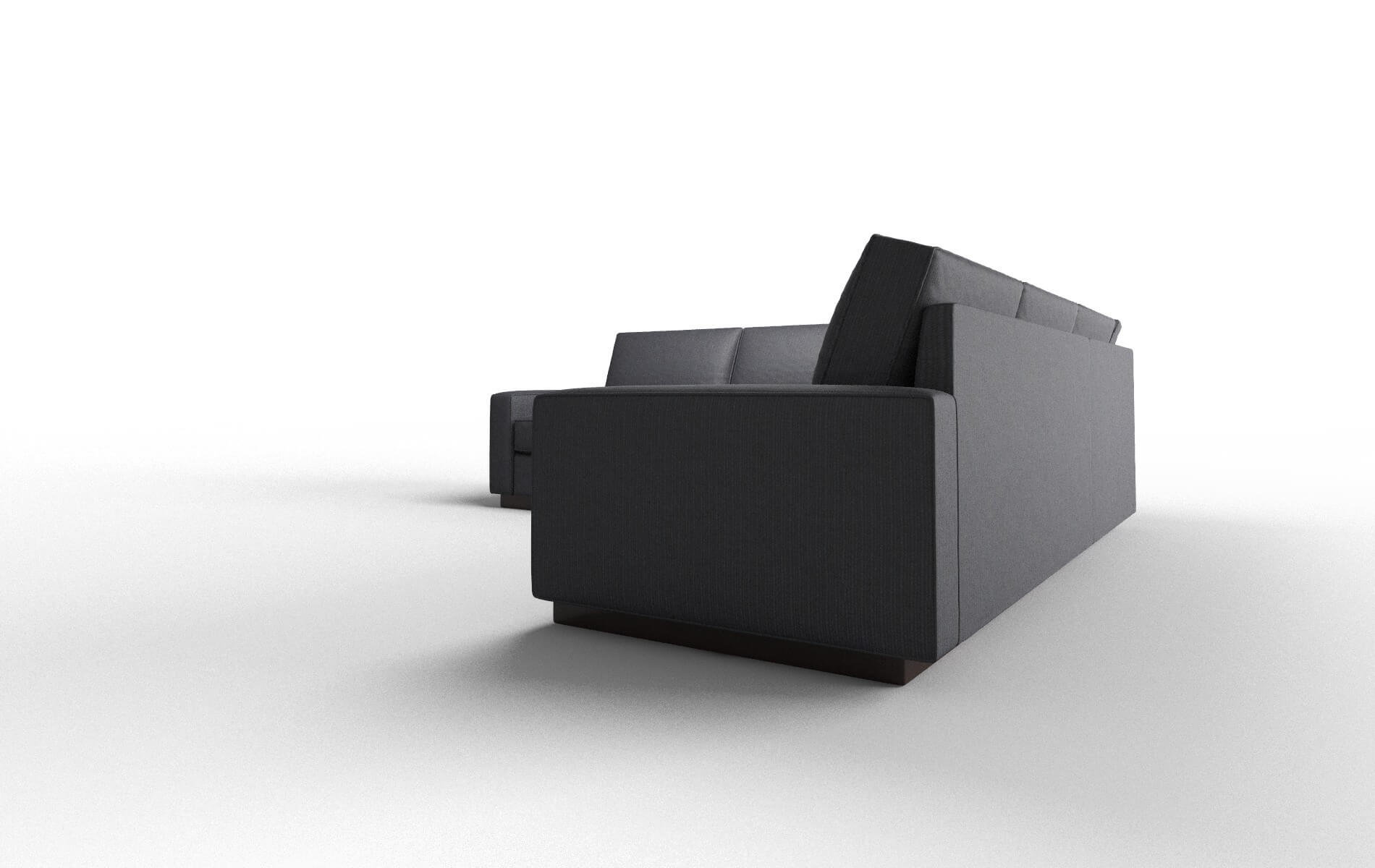 Alton Parker Midnight Sectional espresso legs 4