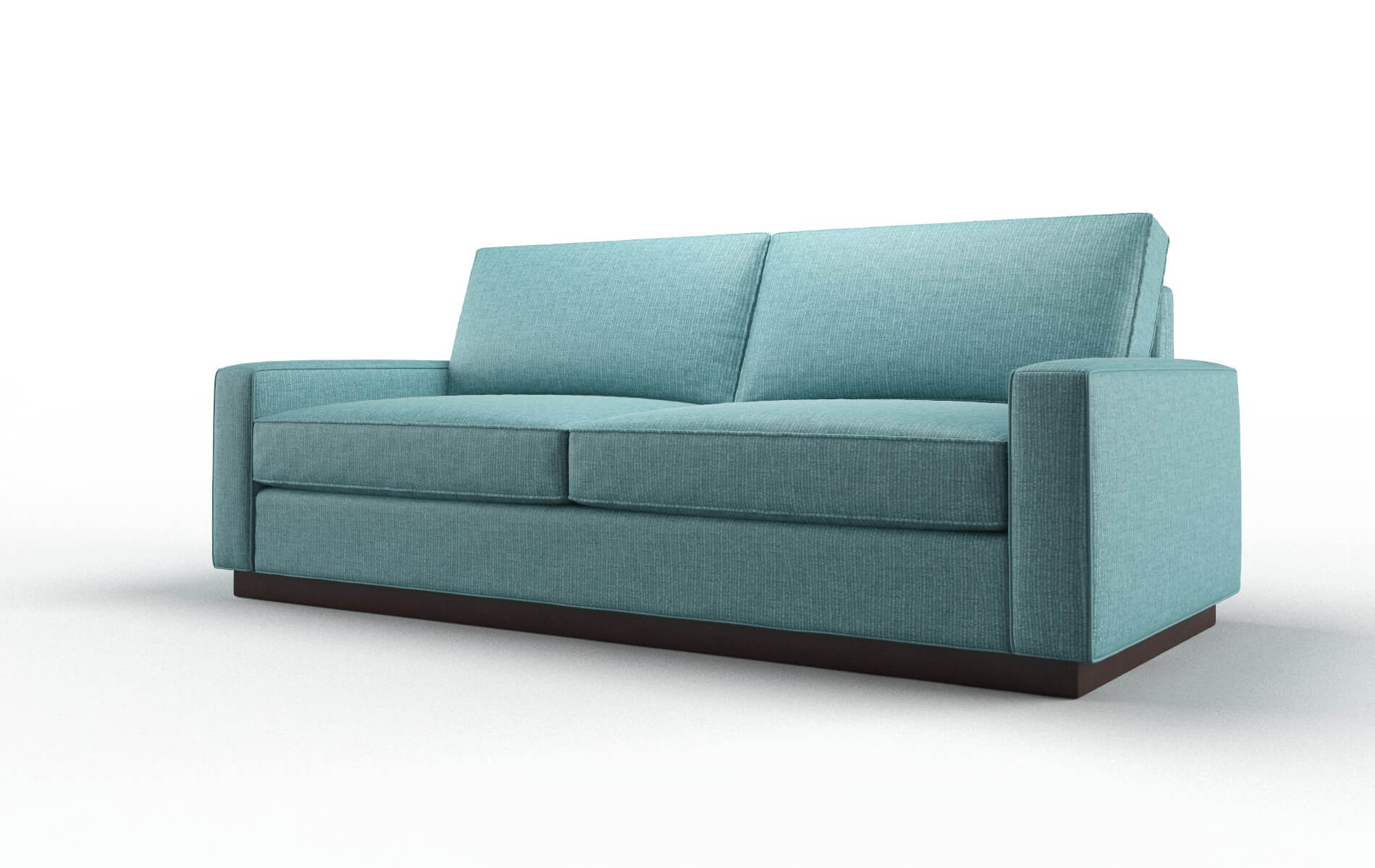 Alton Parker Turquoise Sofa espresso legs 4