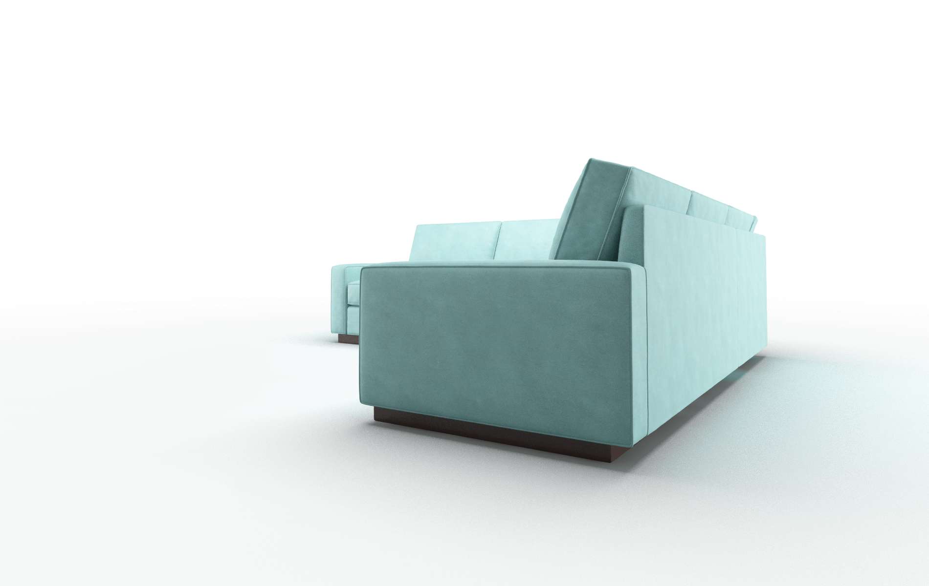 Alton Portland Mercury Sectional espresso legs 4