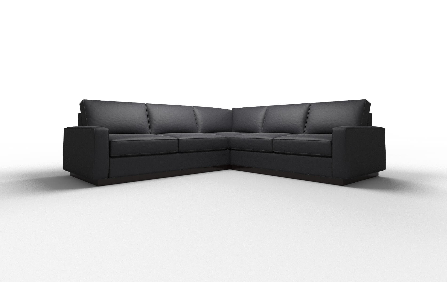 Alton Redondo Navy Sectional espresso legs 1