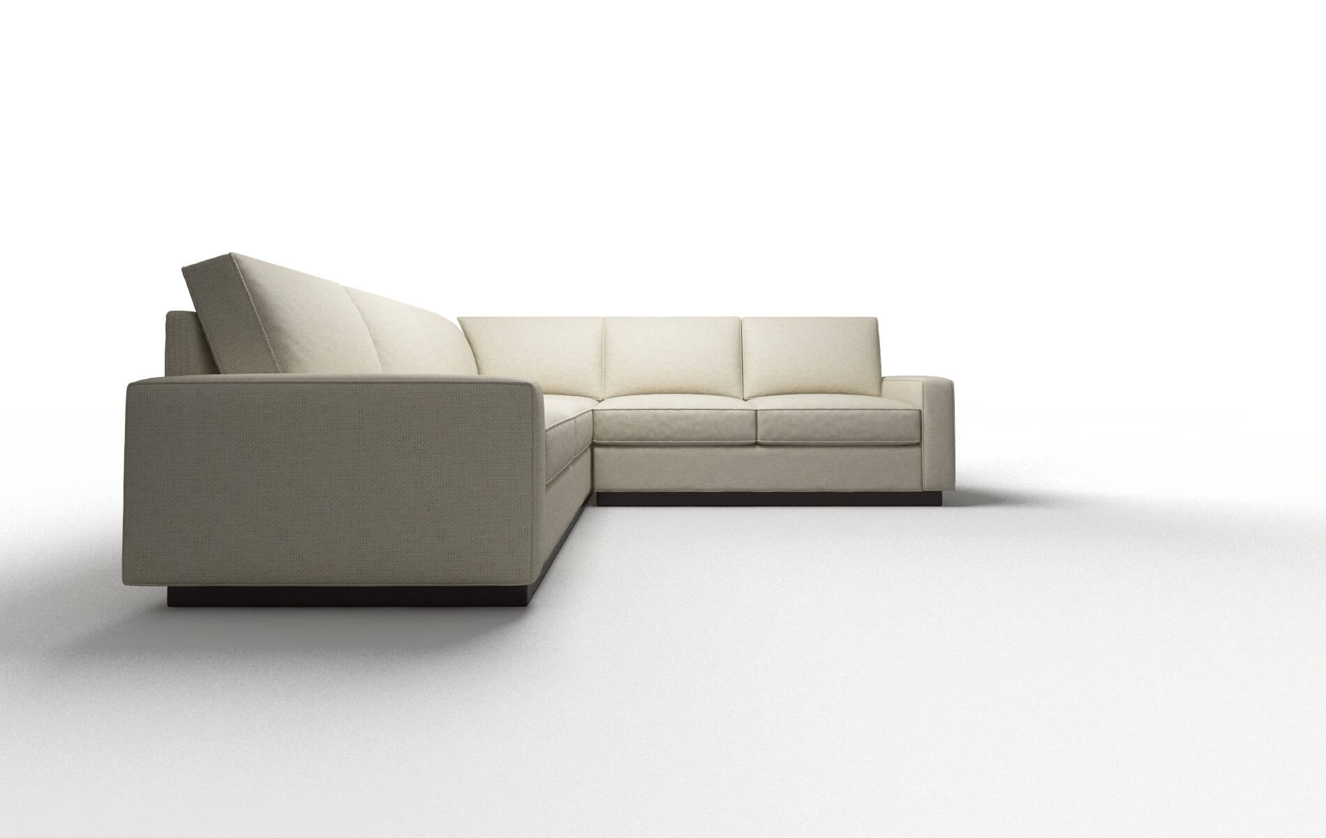 Alton Redondo Oyster Sectional espresso legs 2