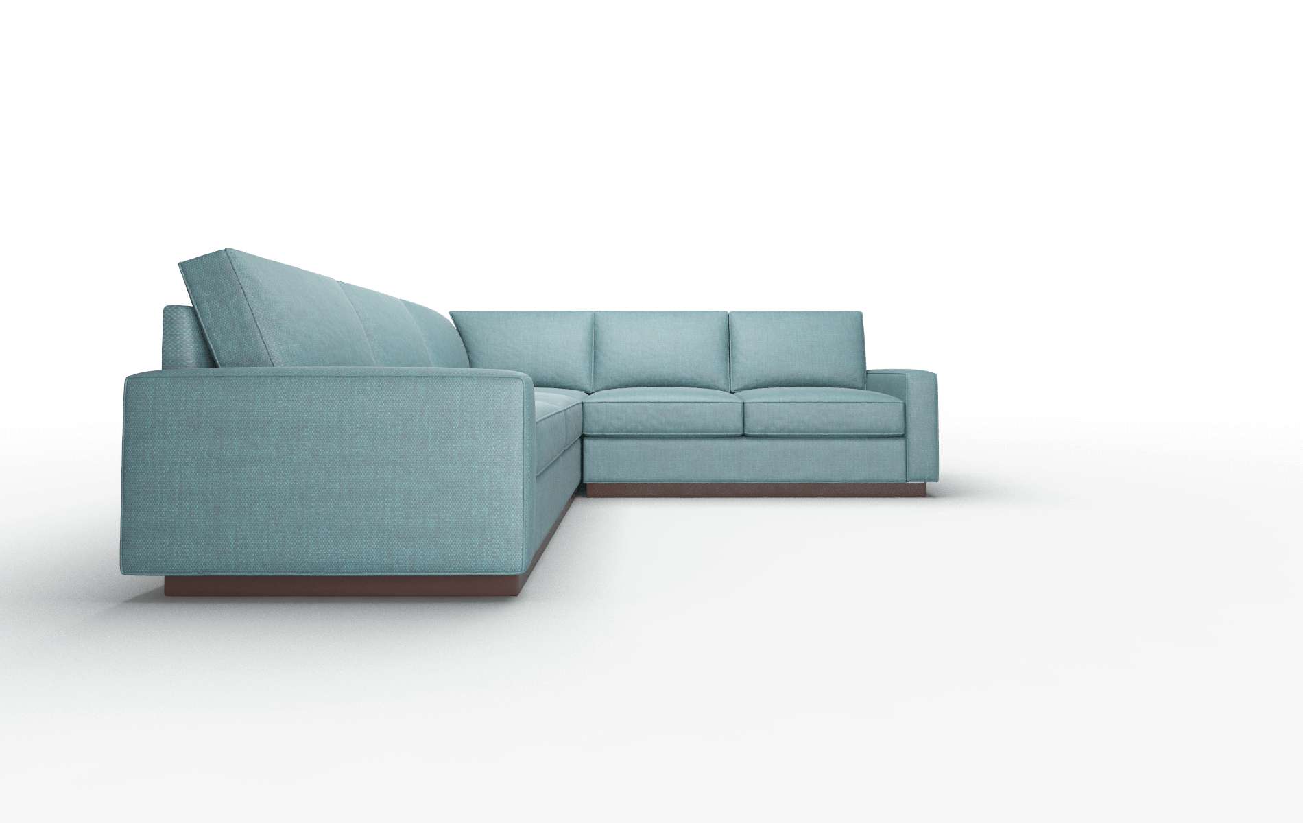 Alton Rocket Peacock Sectional espresso legs 2