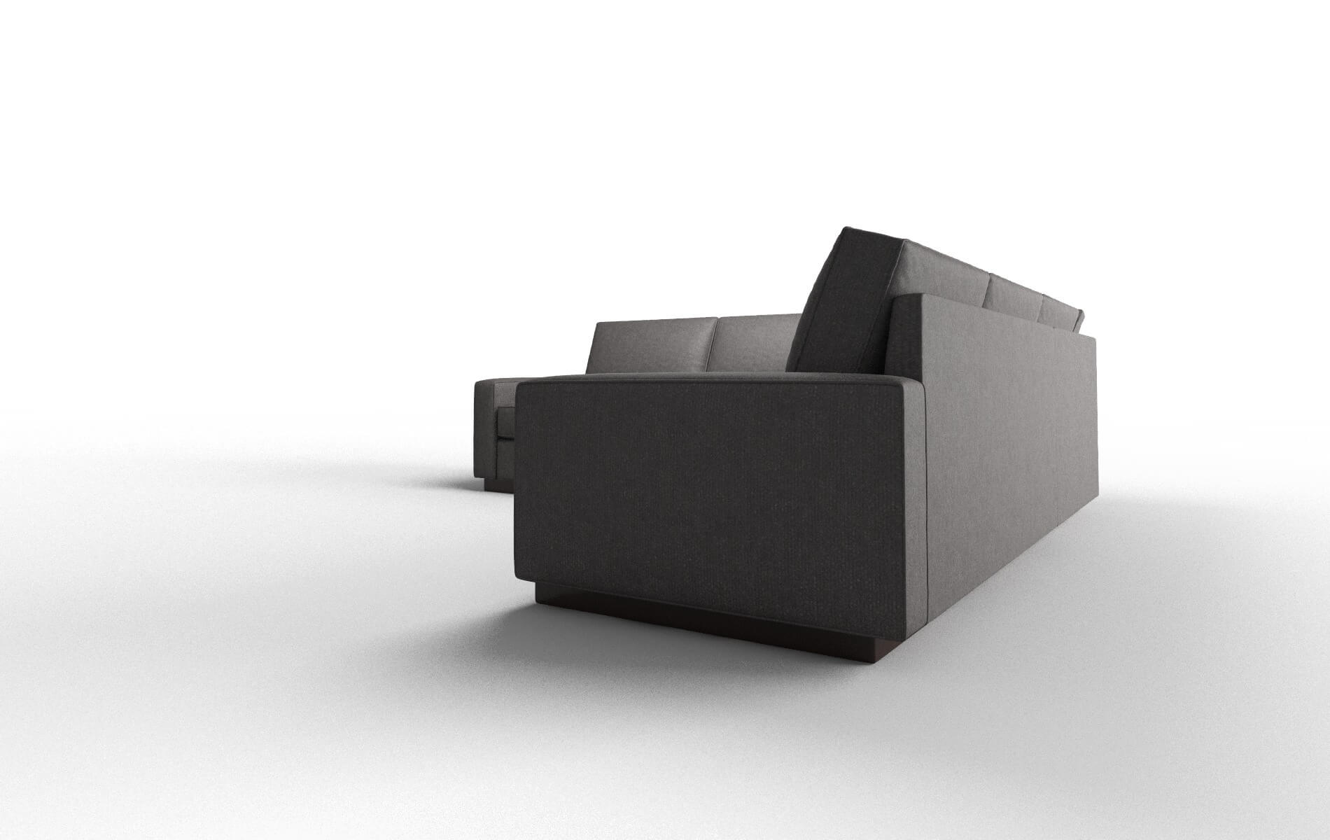 Alton Sasha Grey Sectional espresso legs 4