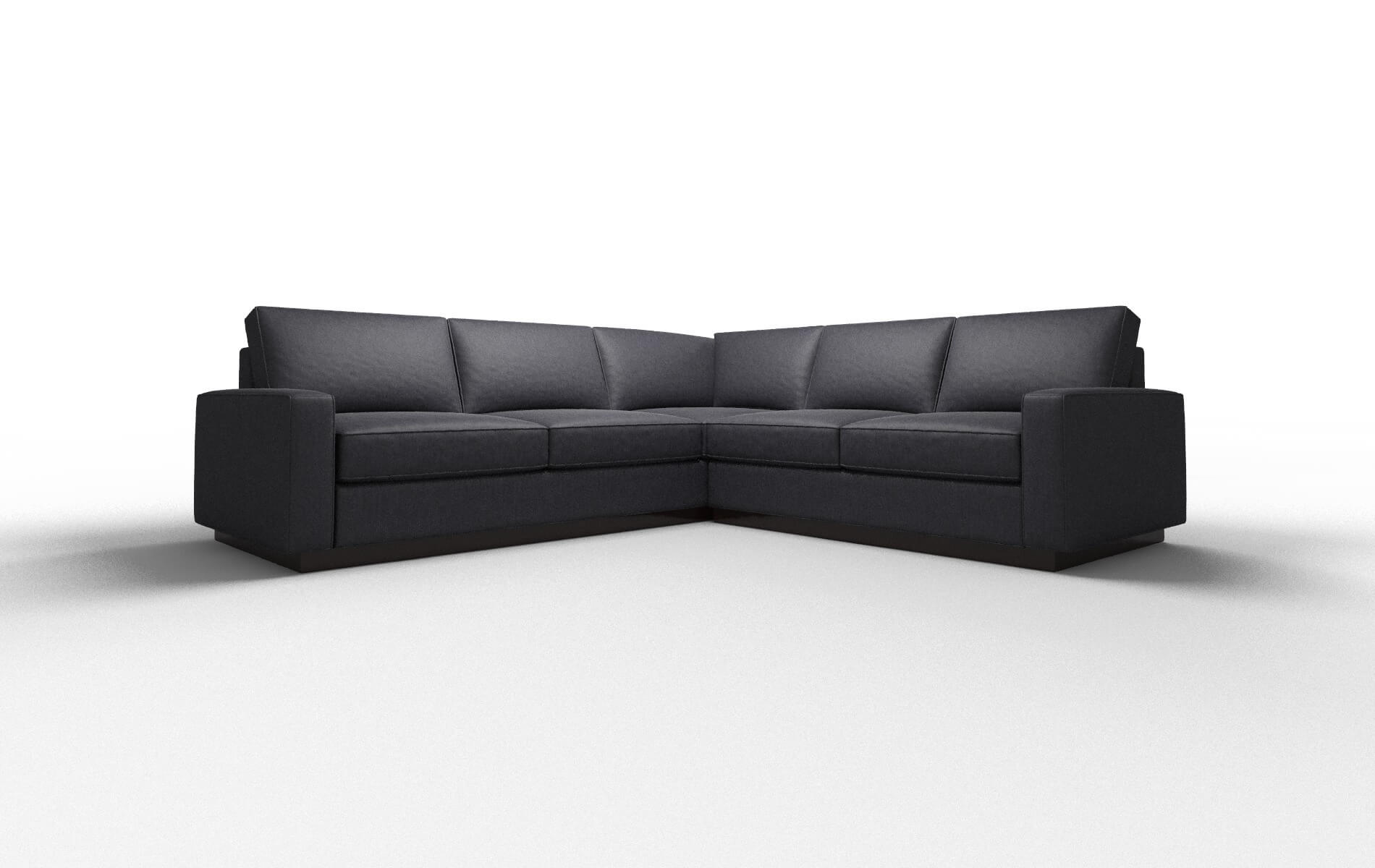 Alton Sasha navy Sectional Espresso Legs  1