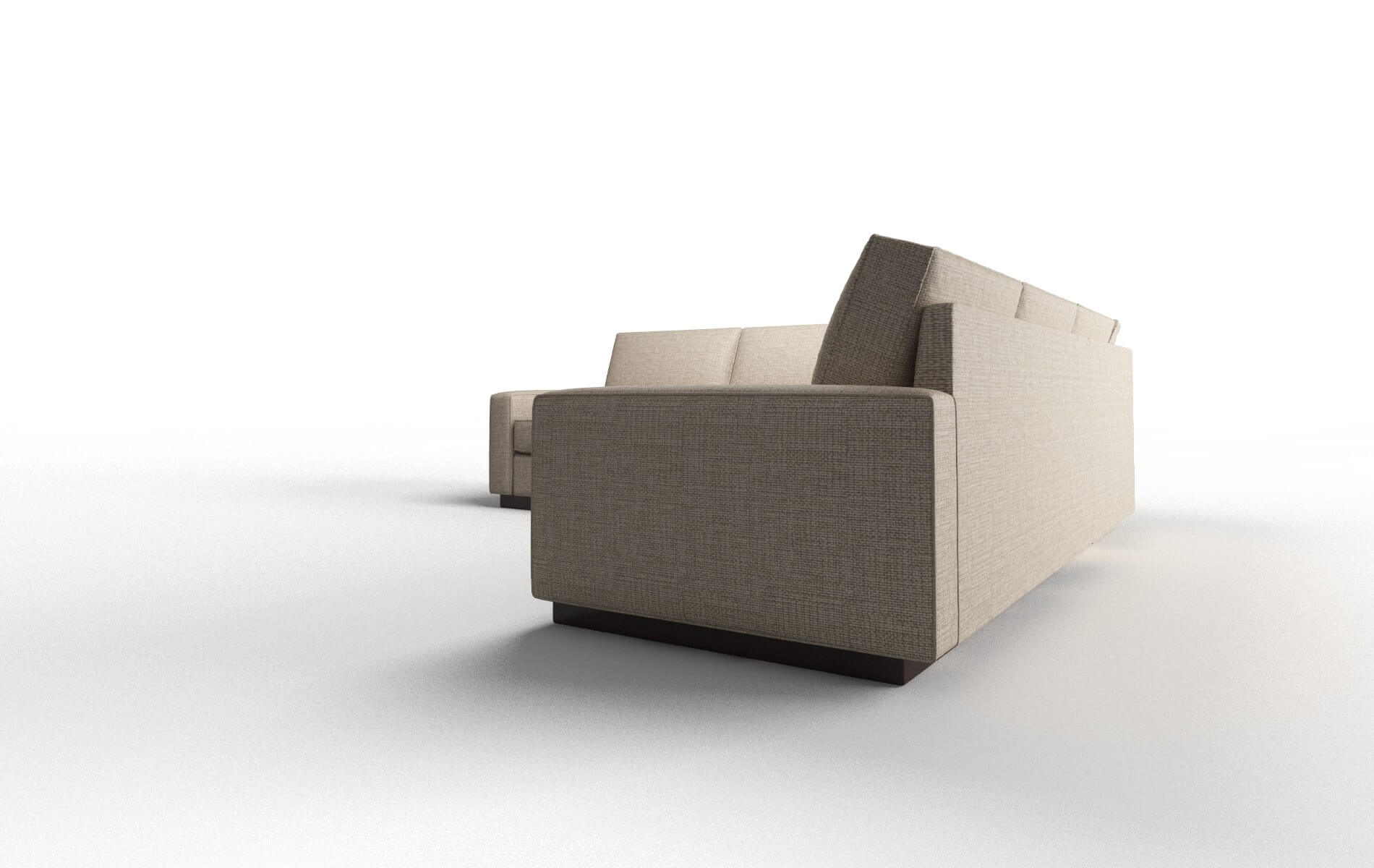 Alton Sosoftness 74 Sectional espresso legs 4