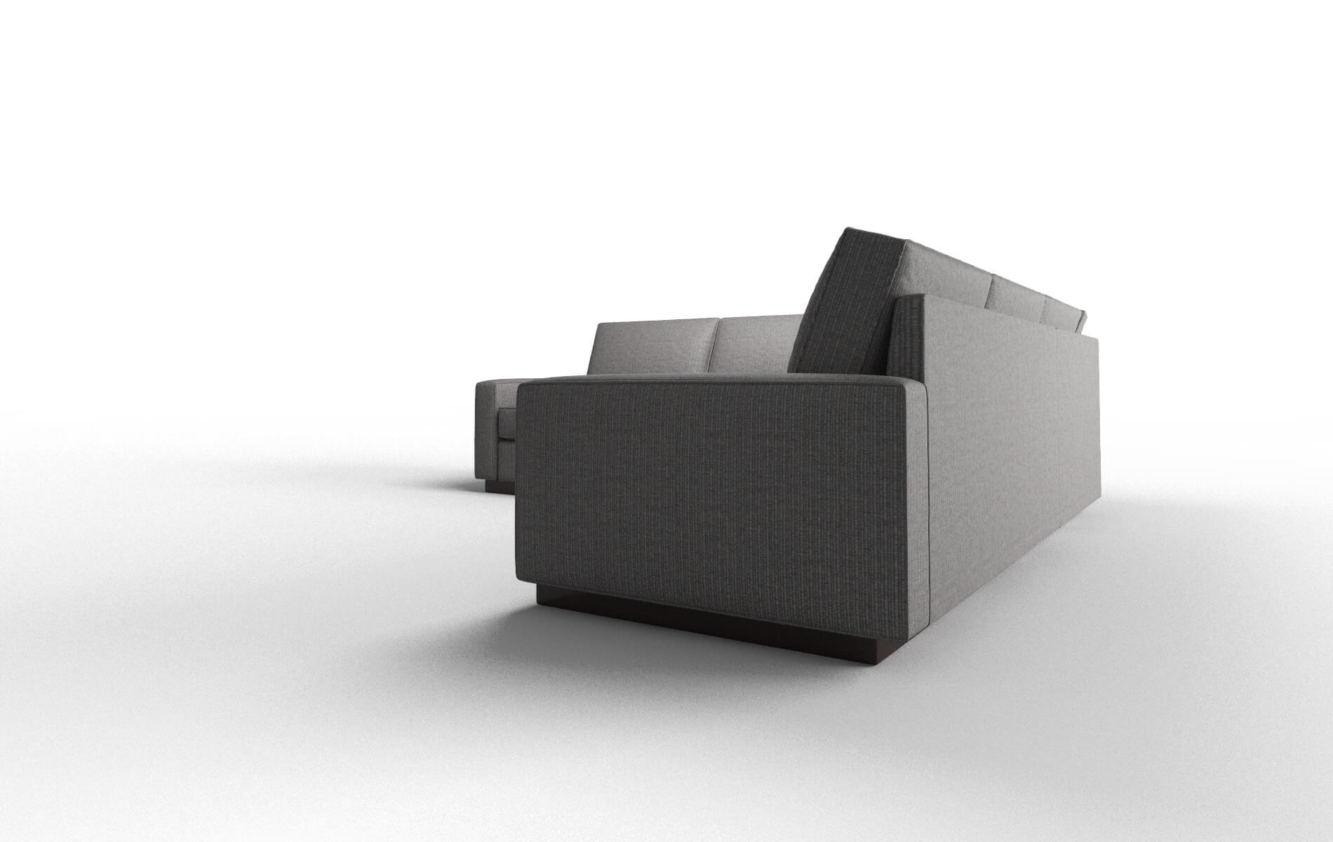 Alton Terrain Oatmeal Sectional espresso legs 4