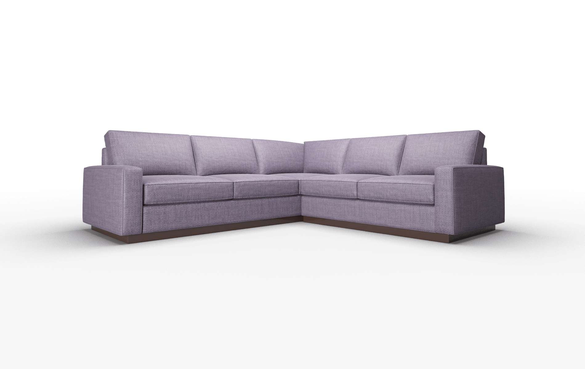 Alton Tess Blackberry Sectional espresso legs 1