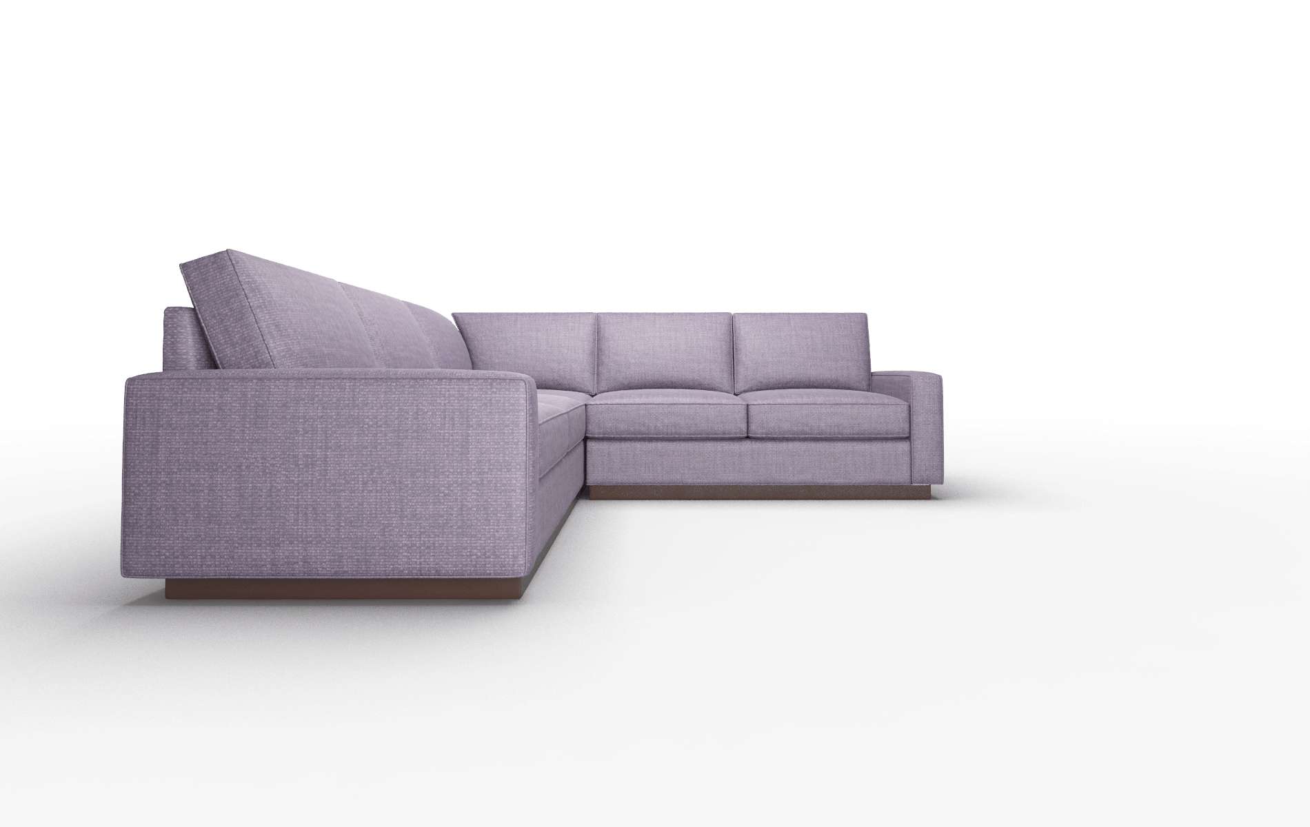 Alton Tess Blackberry Sectional espresso legs 2