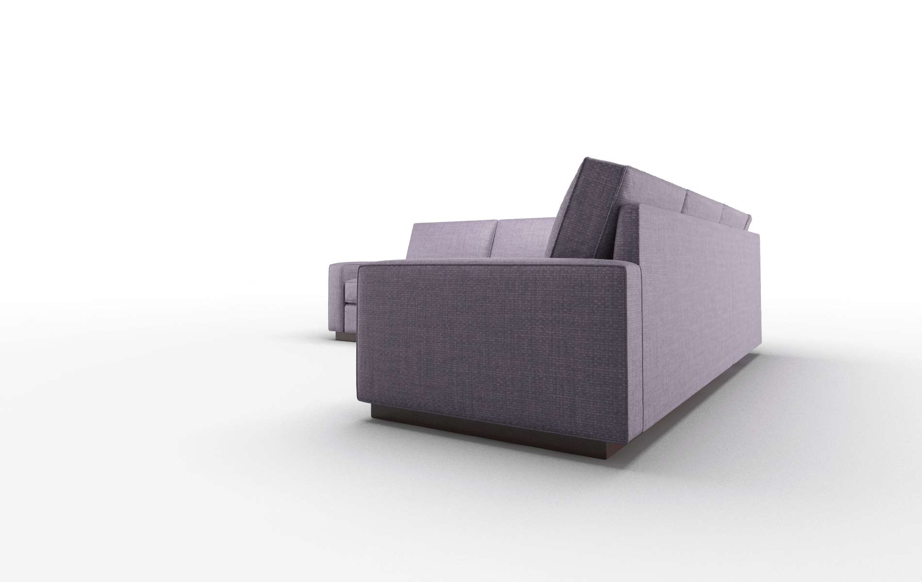 Alton Tess Blackberry Sectional espresso legs 4