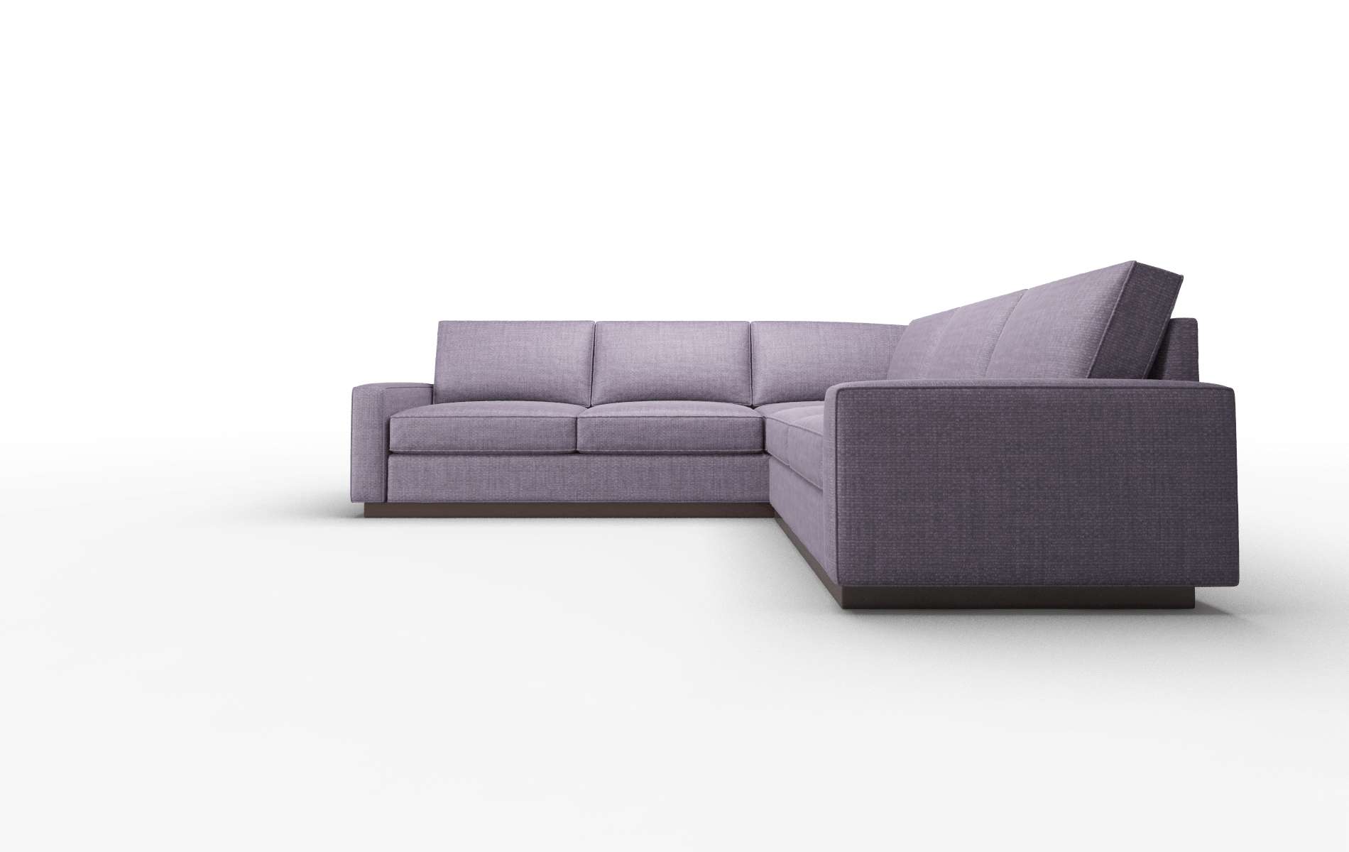 Alton Tess Blackberry Sectional espresso legs 5