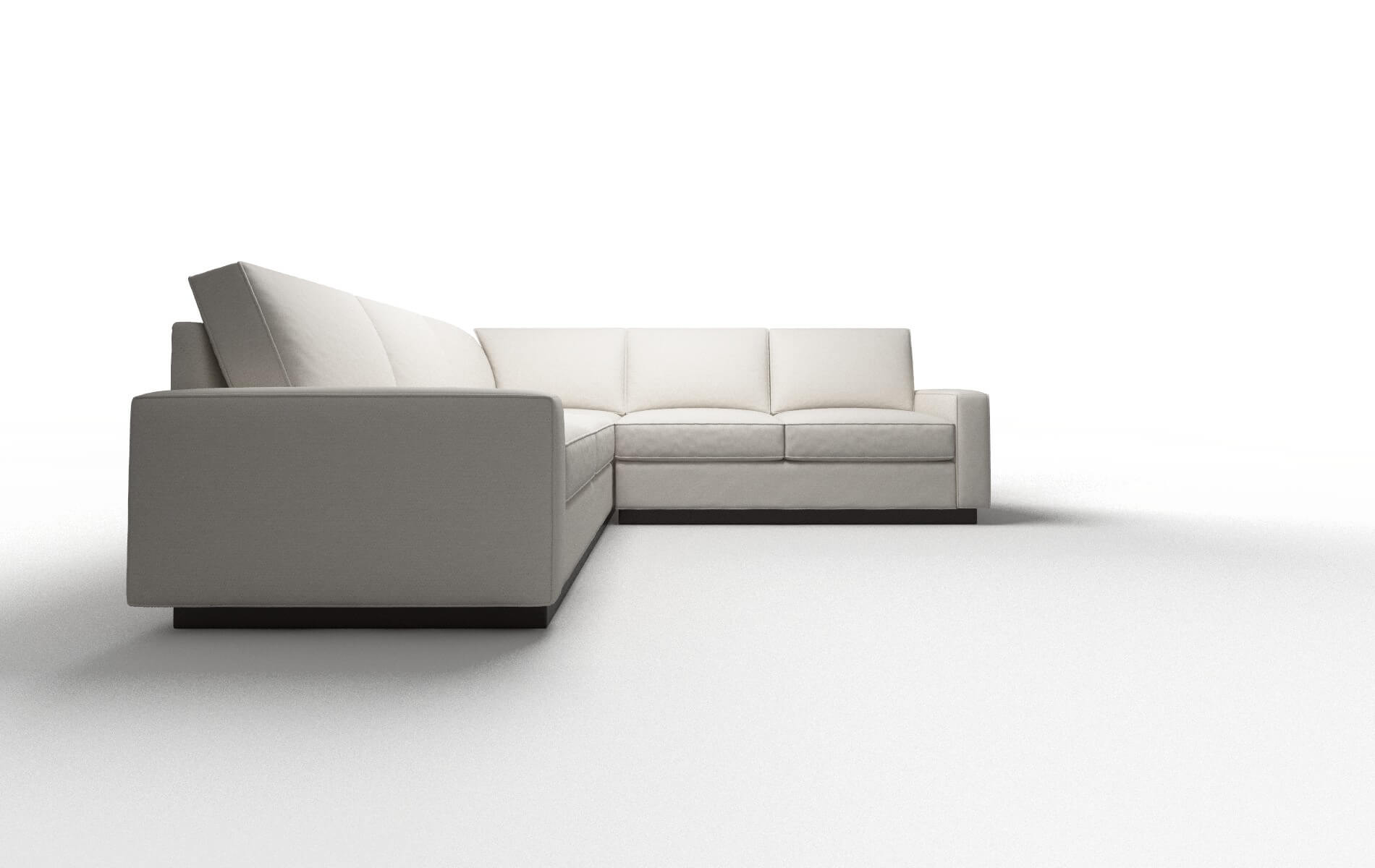 Alton Venice Eggshell Sectional espresso legs 2