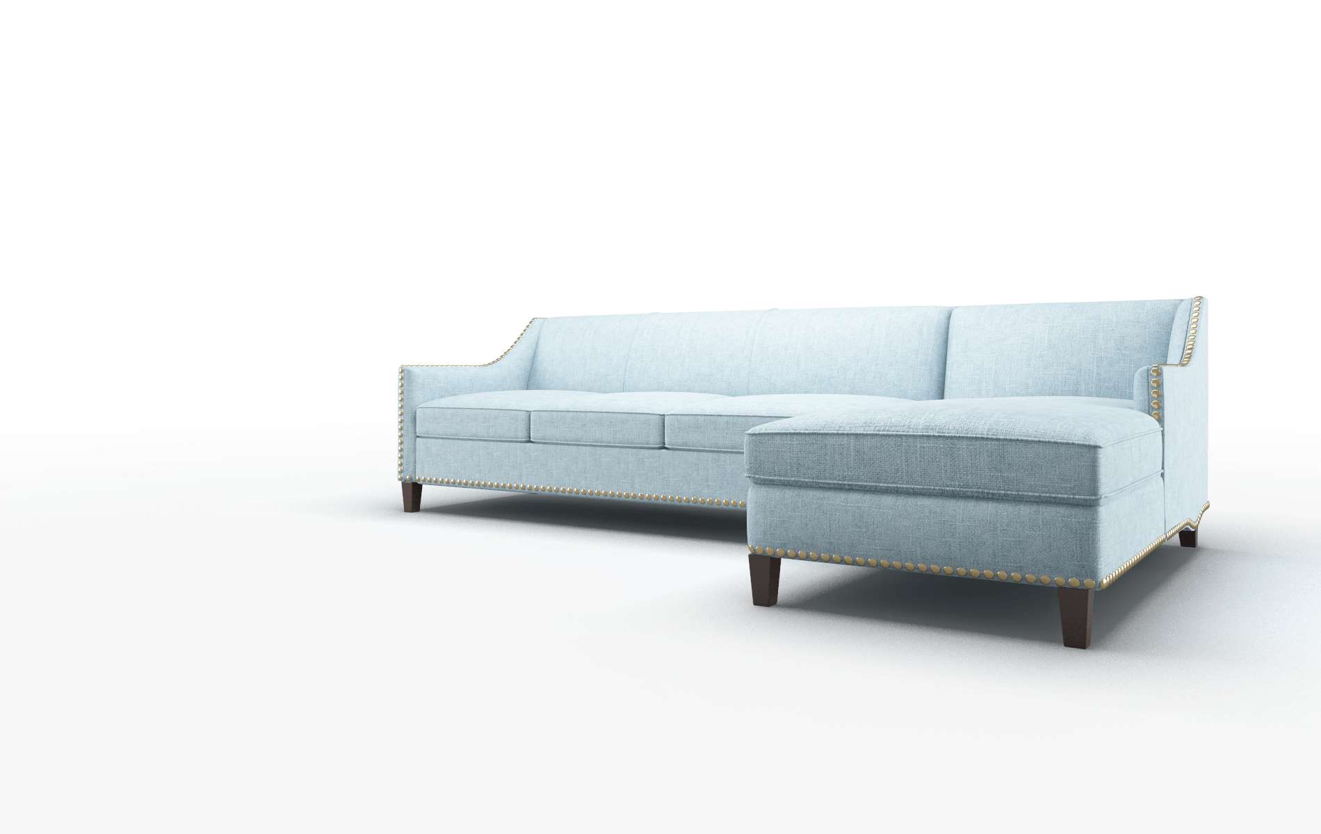 Amsterdam Atlas Turquoise Panel espresso legs 4