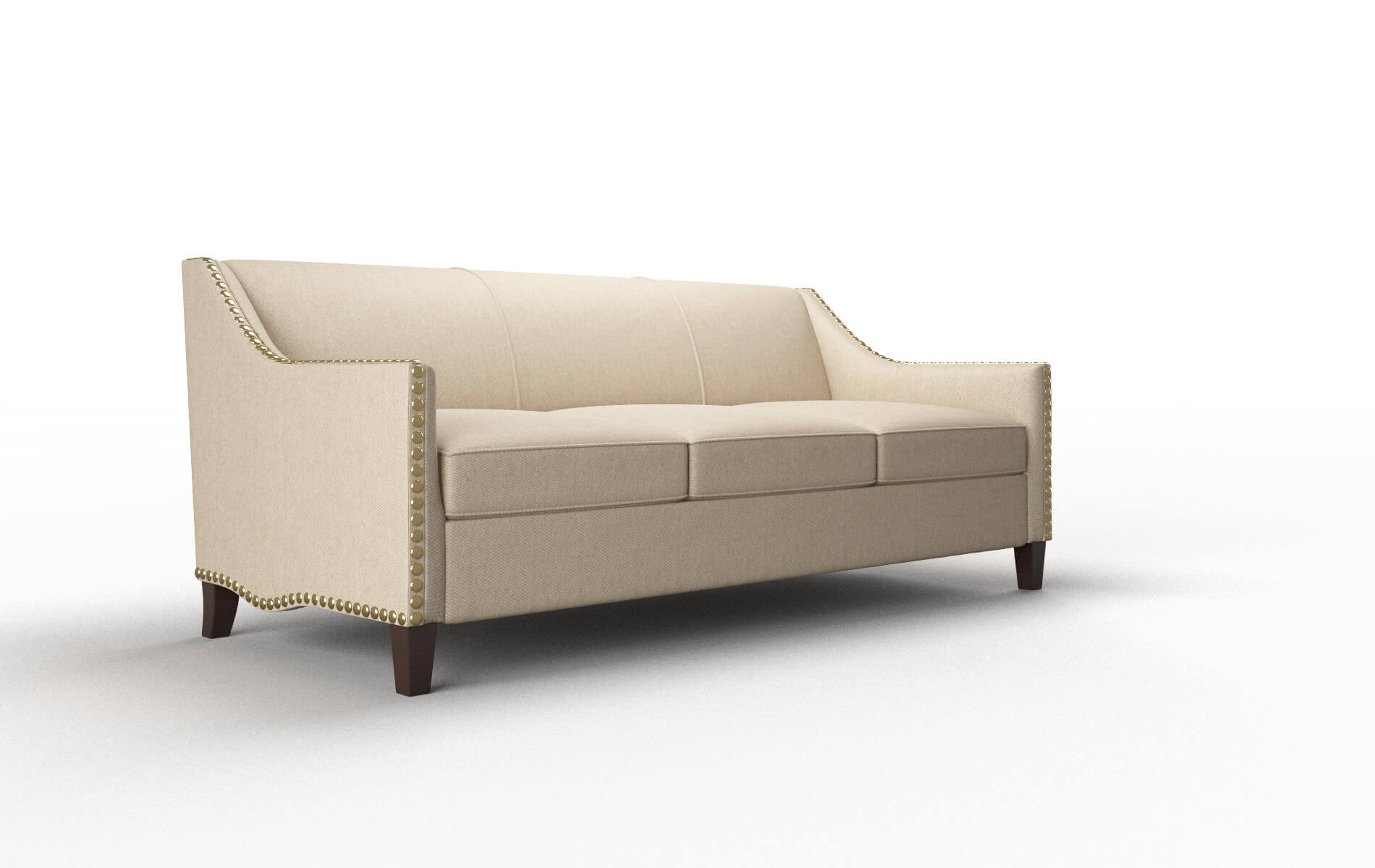 Amsterdam Avenger Burlap Sofa espresso legs 2