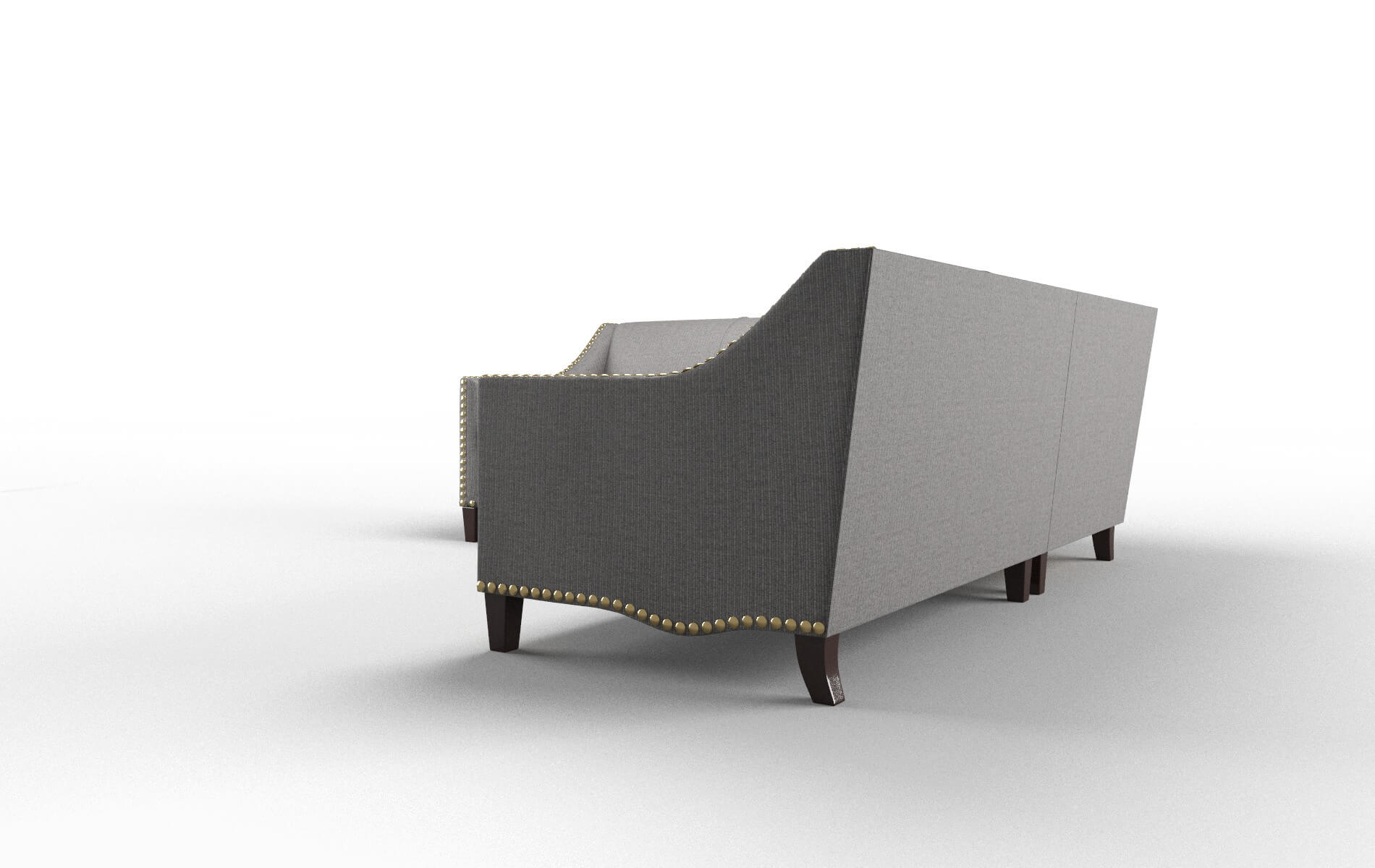 Amsterdam Avenger Zinc Sectional espresso legs 4