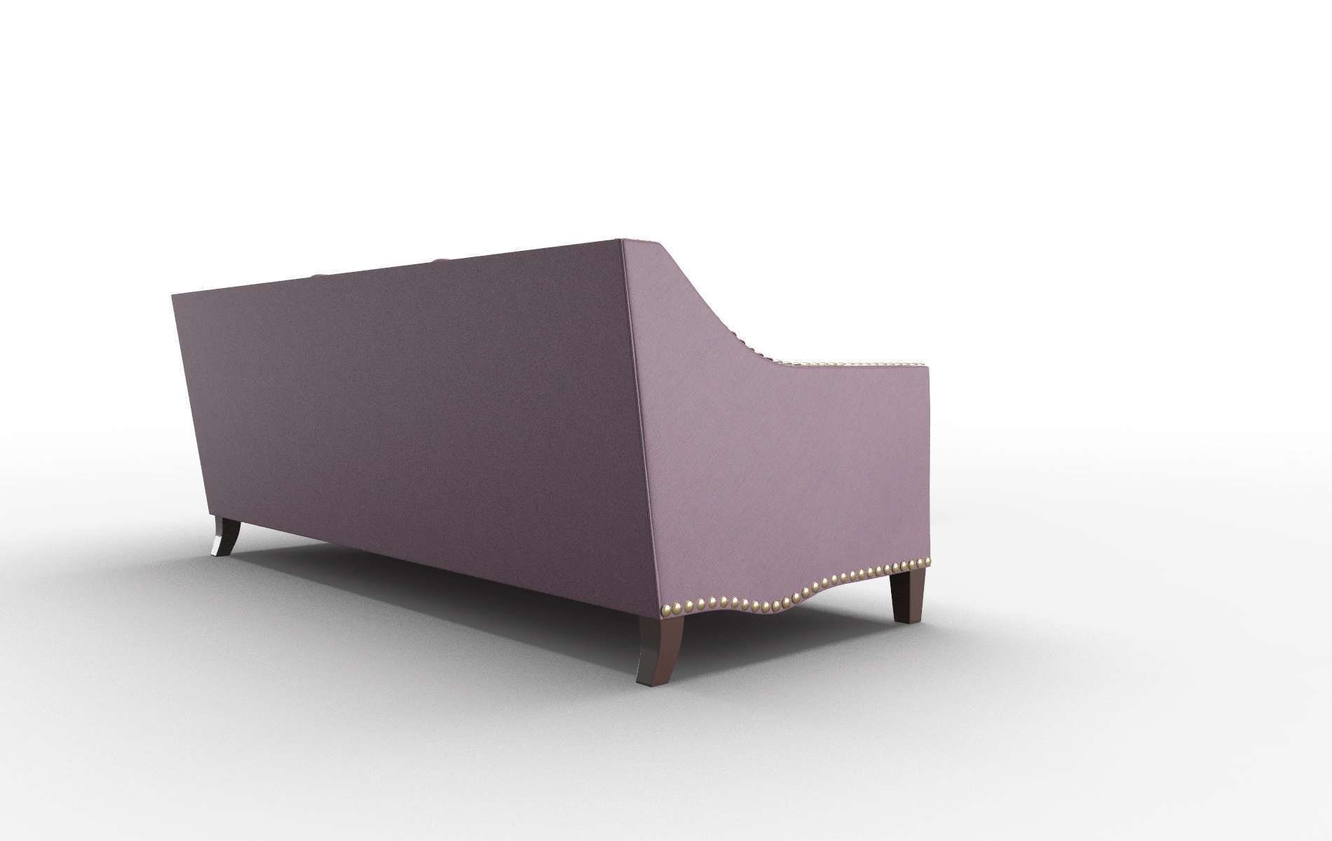 Amsterdam Bella Aubergine Sectional espresso legs 3