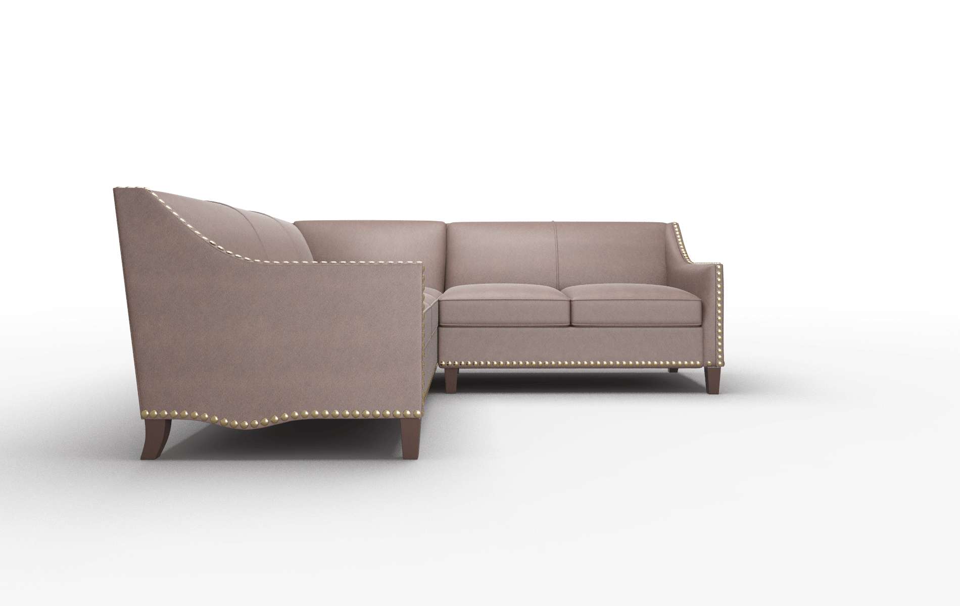 Amsterdam Bella Espresso Sectional espresso legs 2