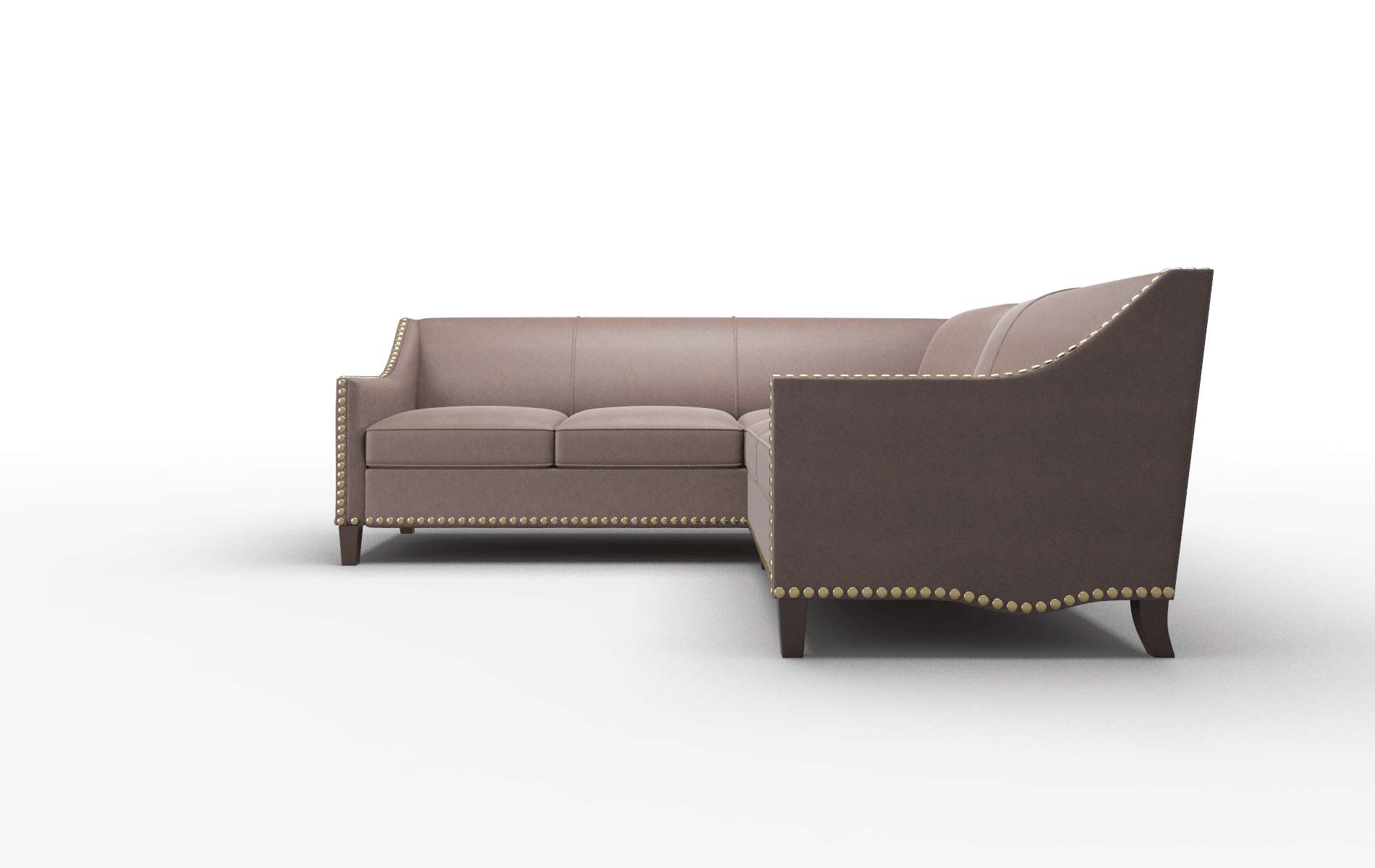 Amsterdam Bella Espresso Sectional espresso legs 5