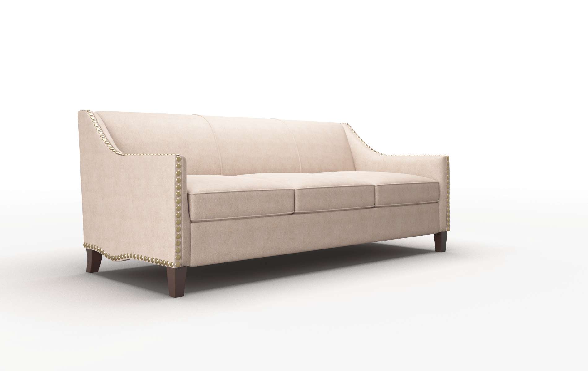 Amsterdam Bella Pewter Sofa espresso legs 2