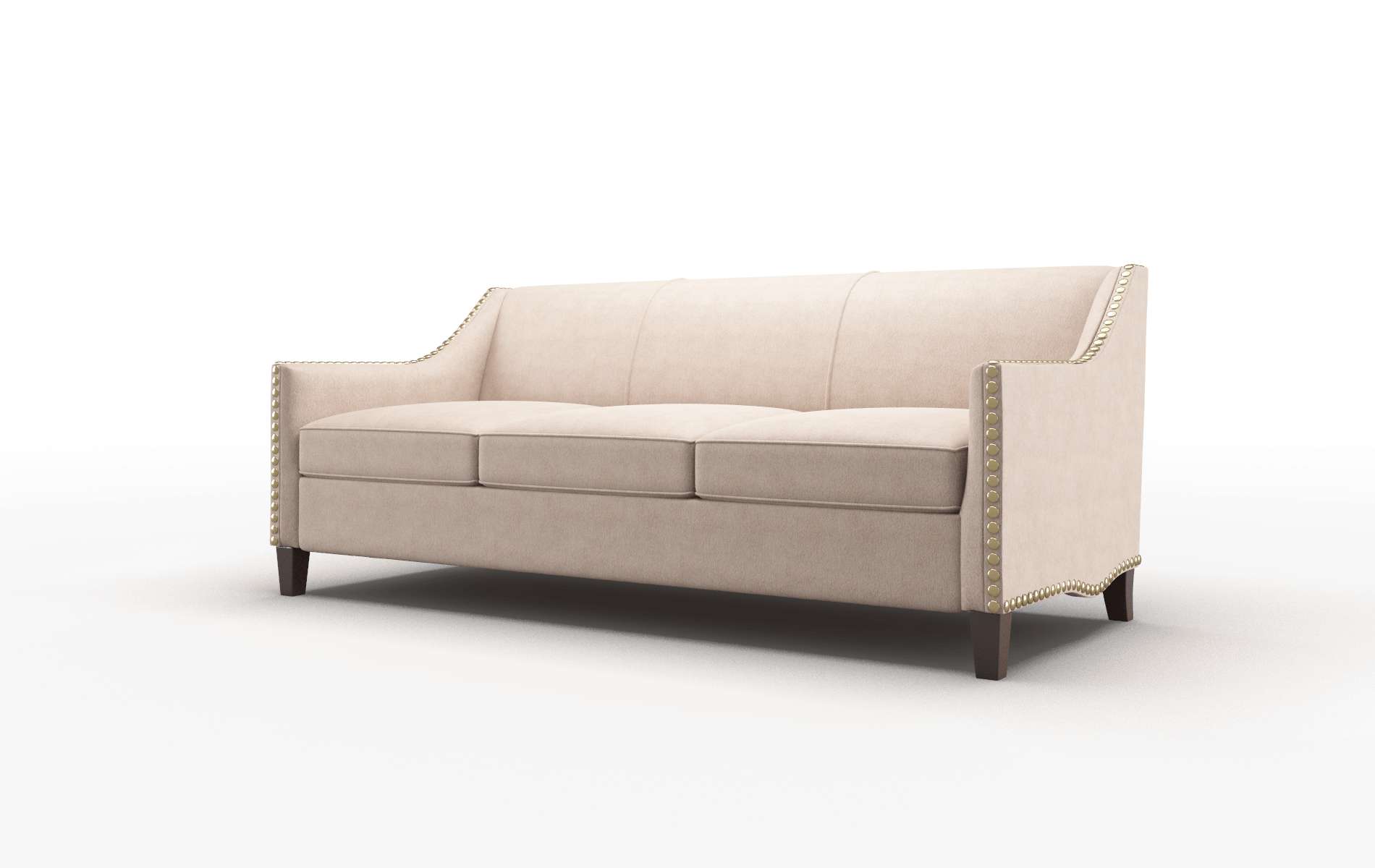 Amsterdam Bella Pewter Sofa espresso legs 4