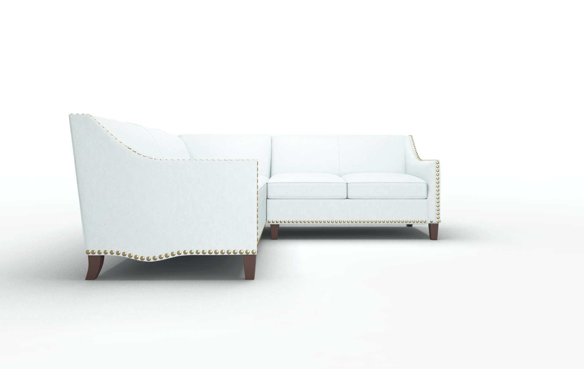 Amsterdam Bella Skylight Sectional espresso legs 2