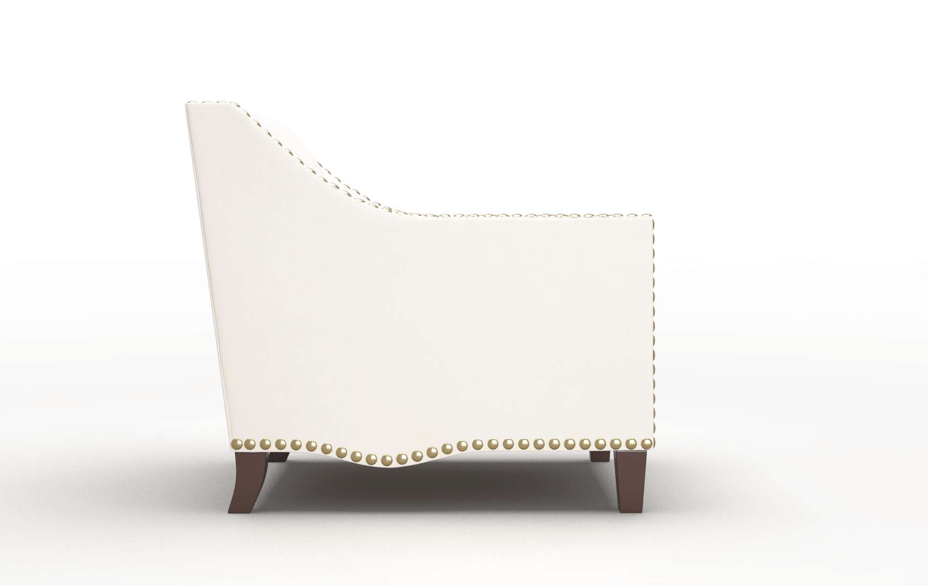 Amsterdam Blanche Milky Chair espresso legs 3