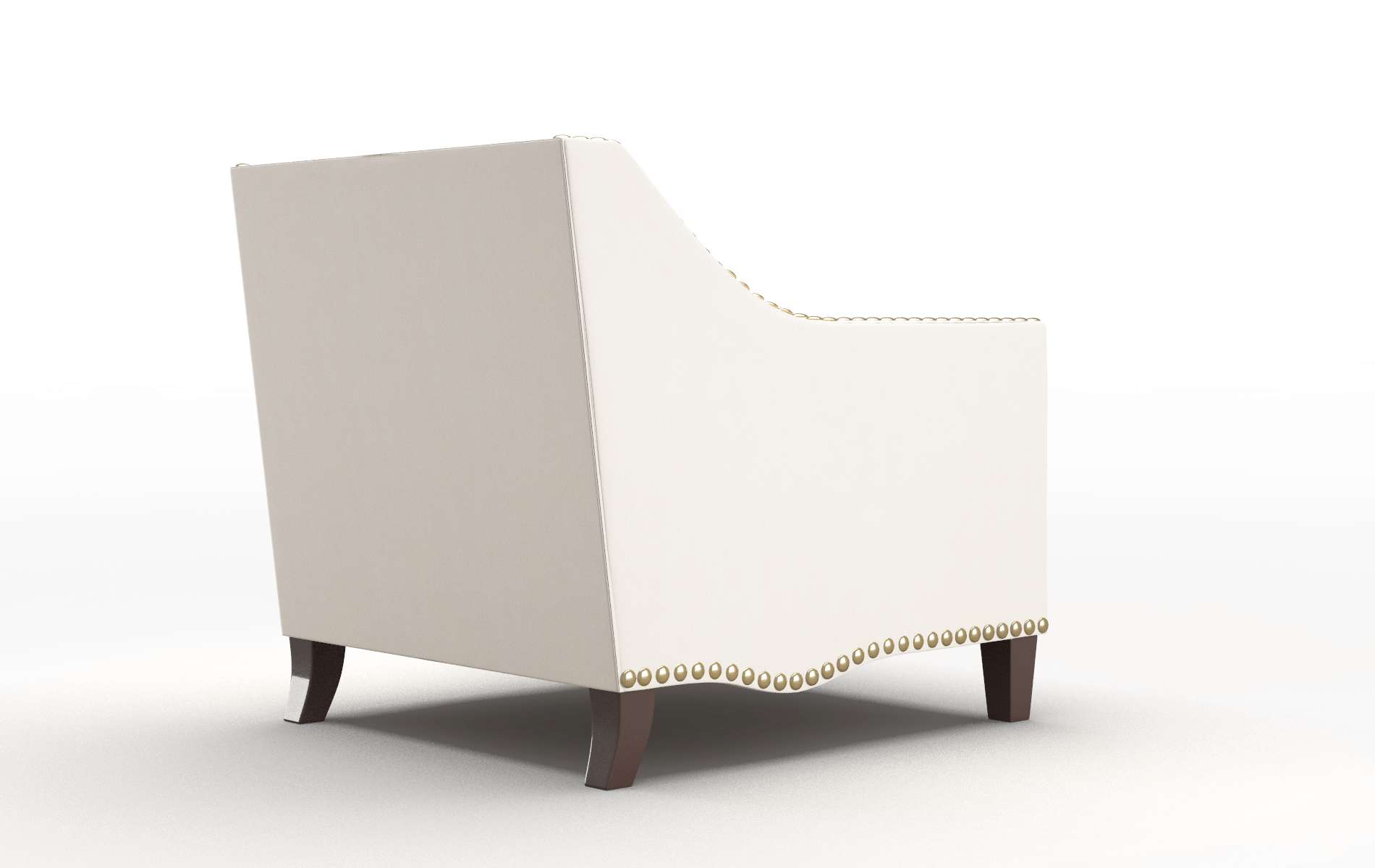 Amsterdam Blanche Milky Chair espresso legs 5