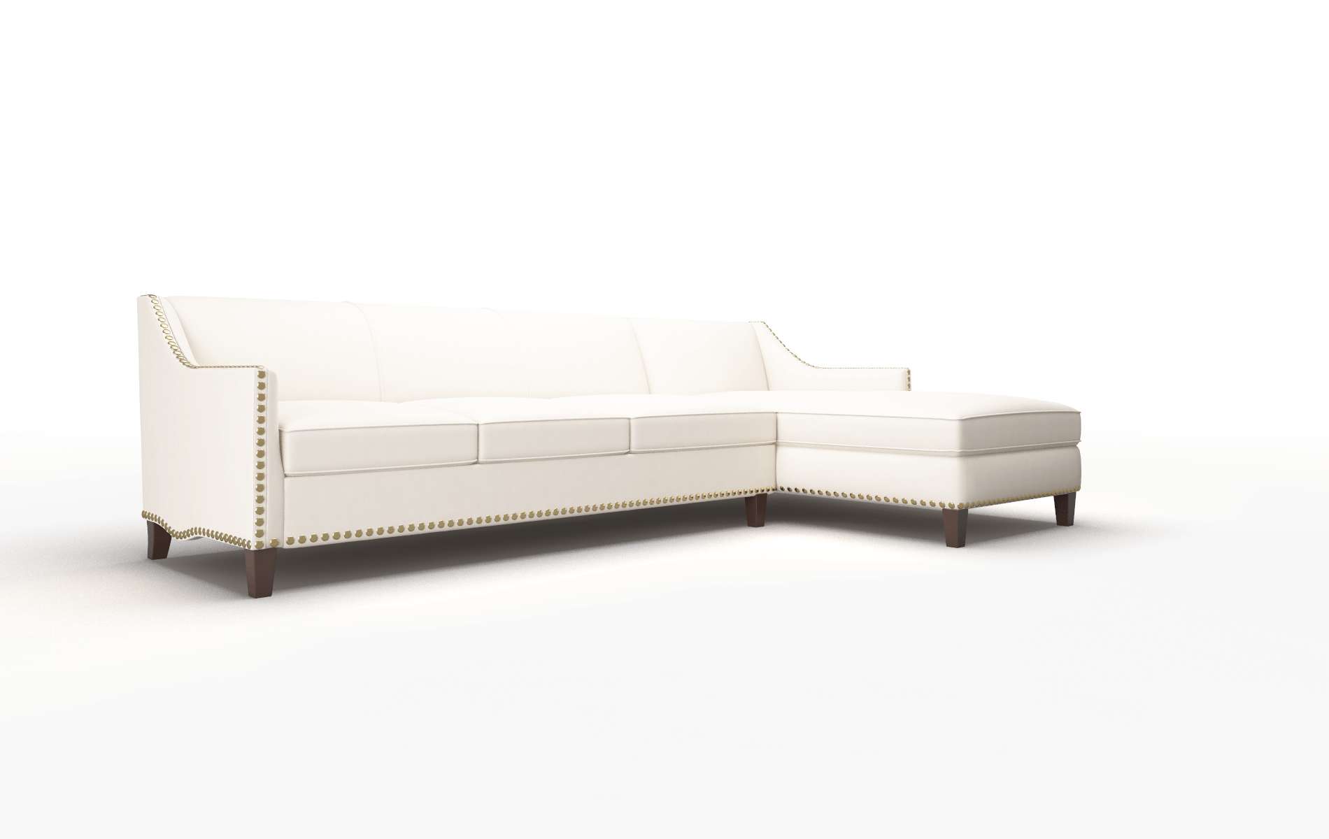 Amsterdam Blanche Milky Panel espresso legs 2