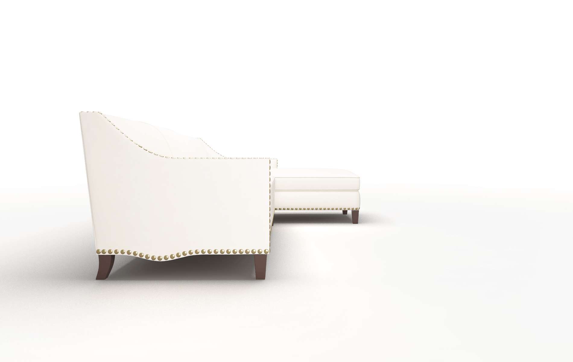 Amsterdam Blanche Milky Panel espresso legs 3