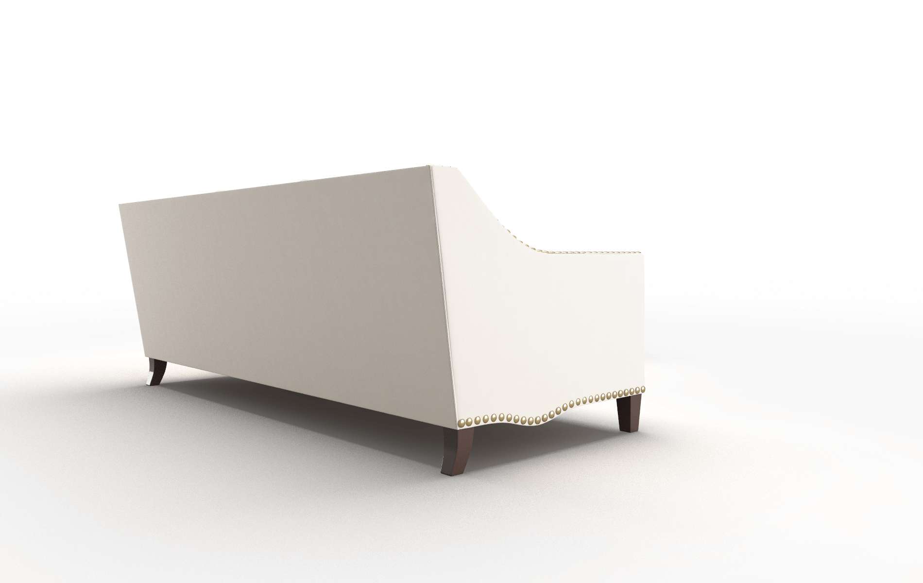 Amsterdam Blanche Milky Sectional espresso legs 3