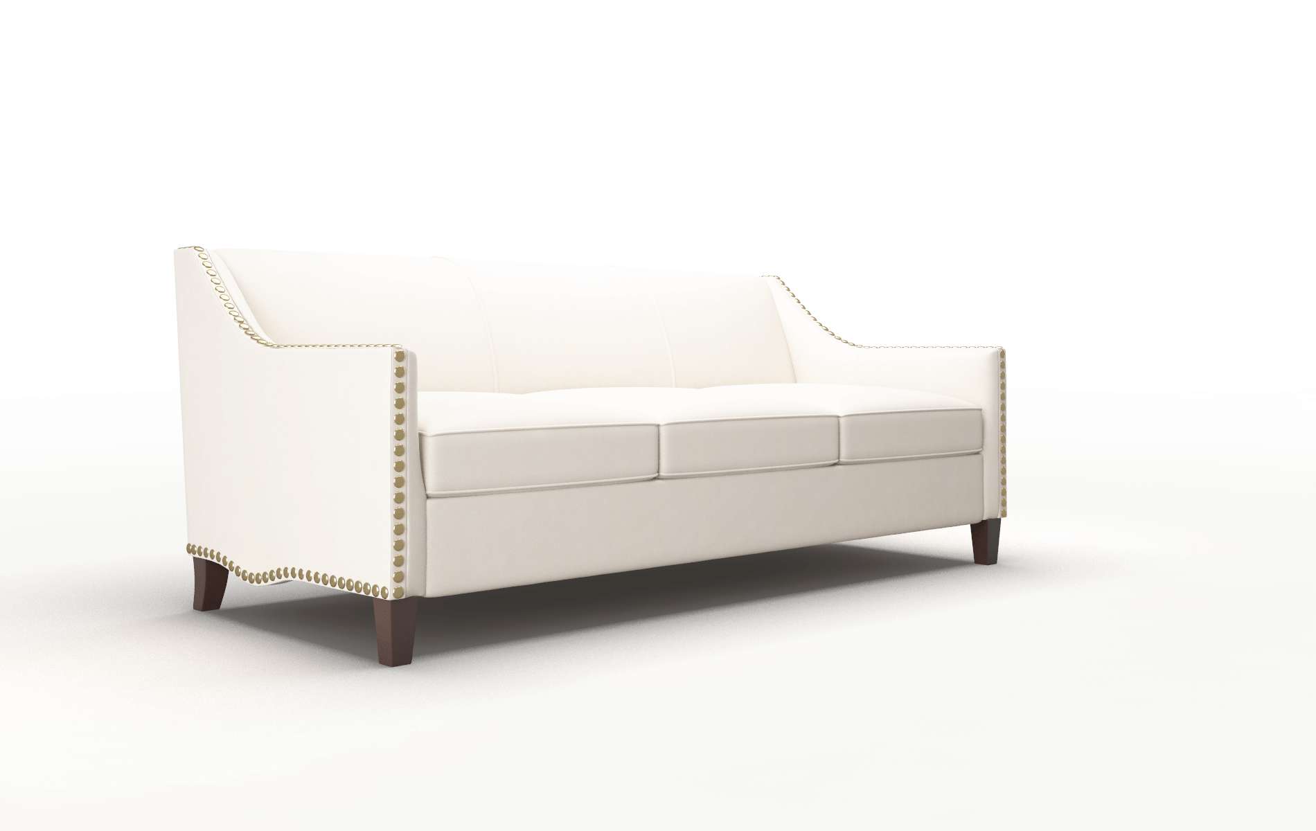 Amsterdam Blanche Milky Sofa espresso legs 2