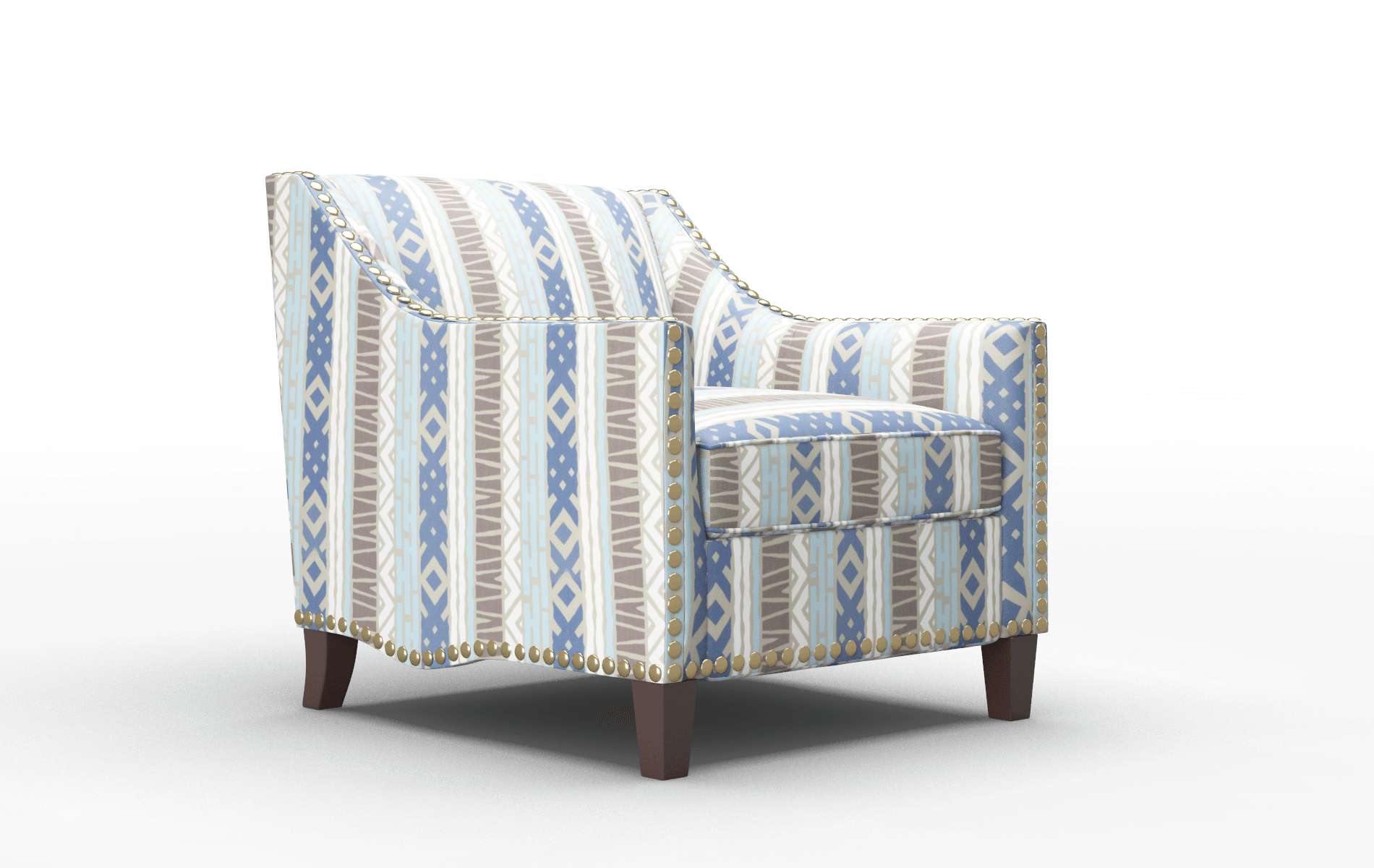 Amsterdam Bodhi Indigo Chair espresso legs 2