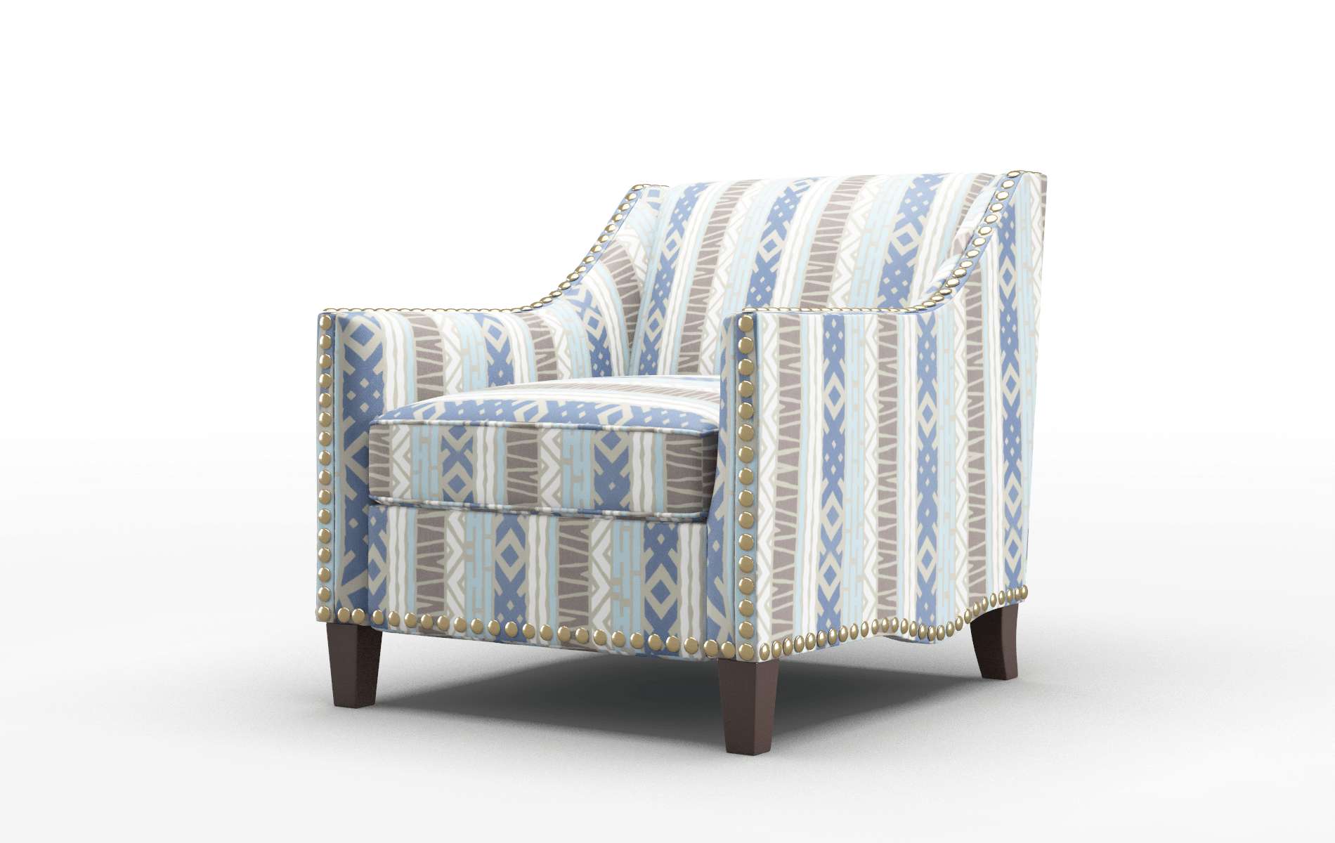 Amsterdam Bodhi Indigo Chair espresso legs 4