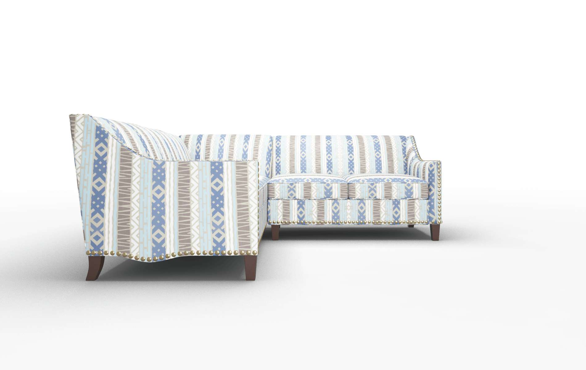 Amsterdam Bodhi Indigo Sectional espresso legs 2