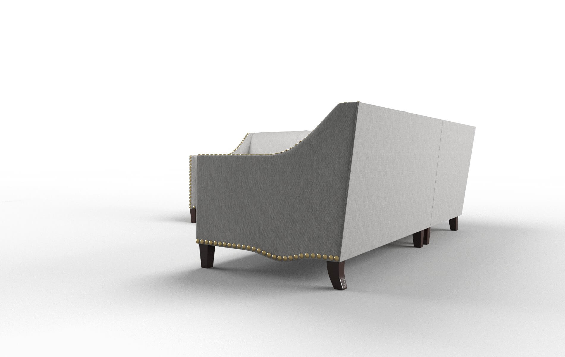 Amsterdam Bungalow Graphite Sectional espresso legs 4