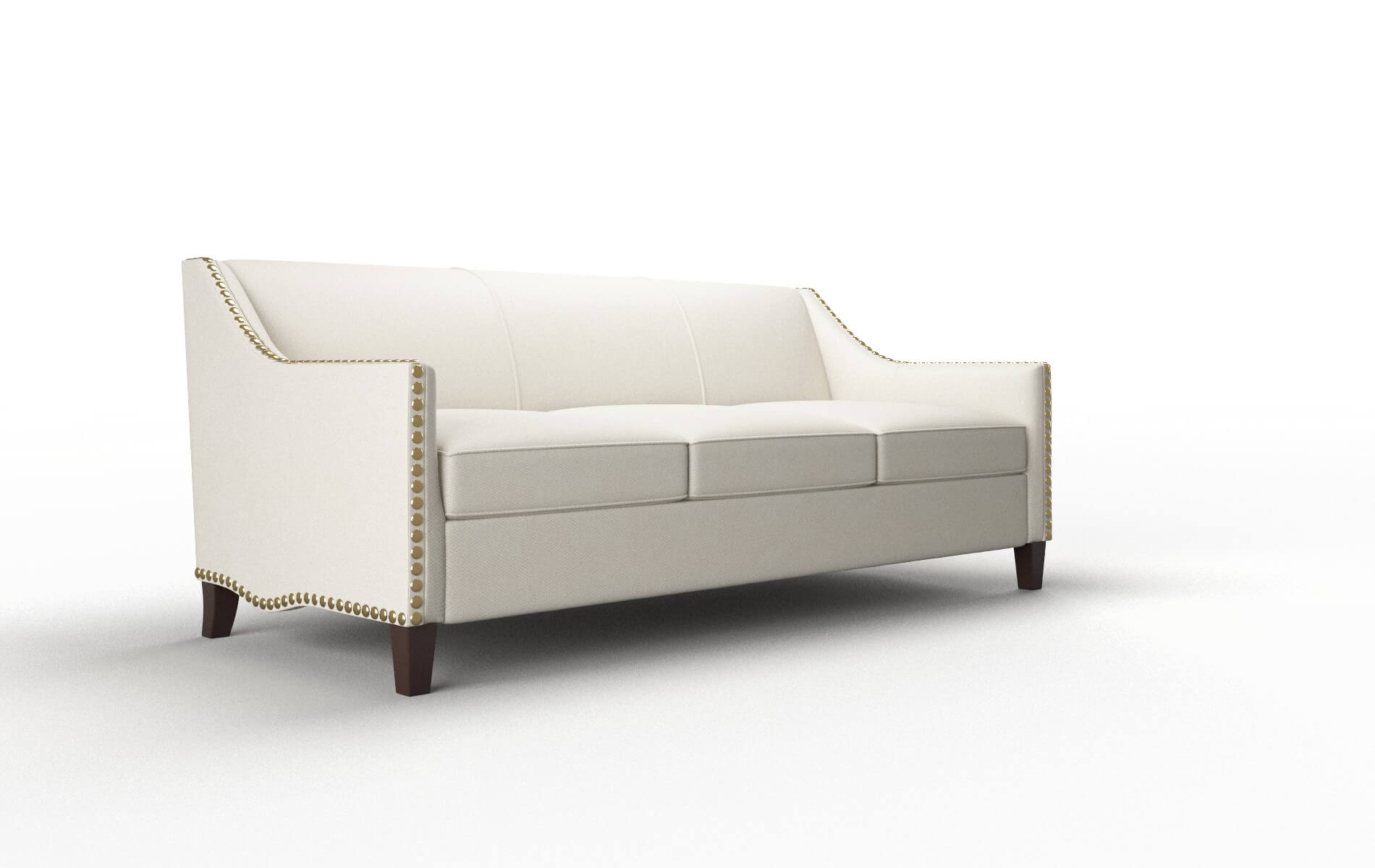 Amsterdam Bungalow Ivory Sofa espresso legs 2