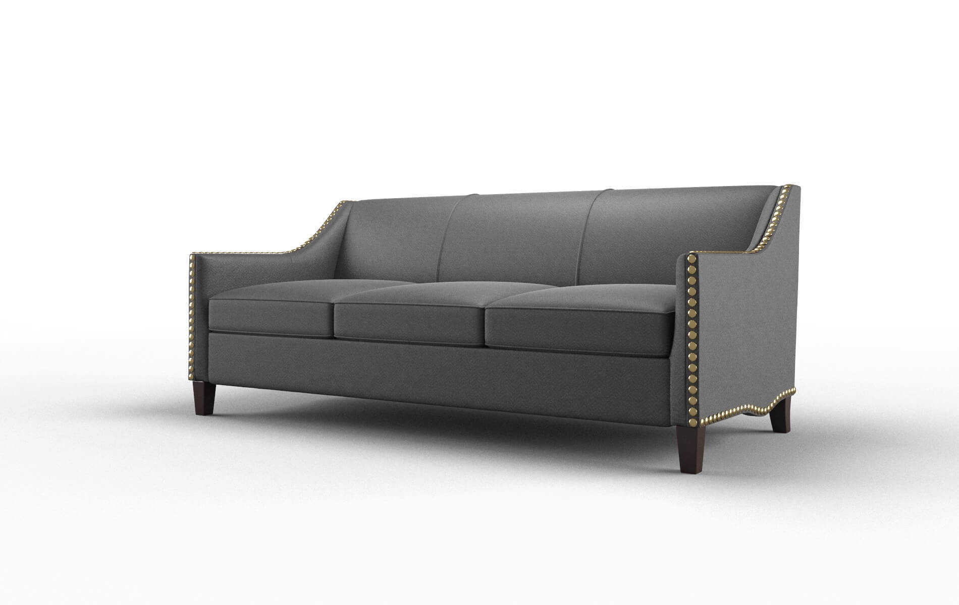 Amsterdam Catalina Charcoal Sofa espresso legs 4