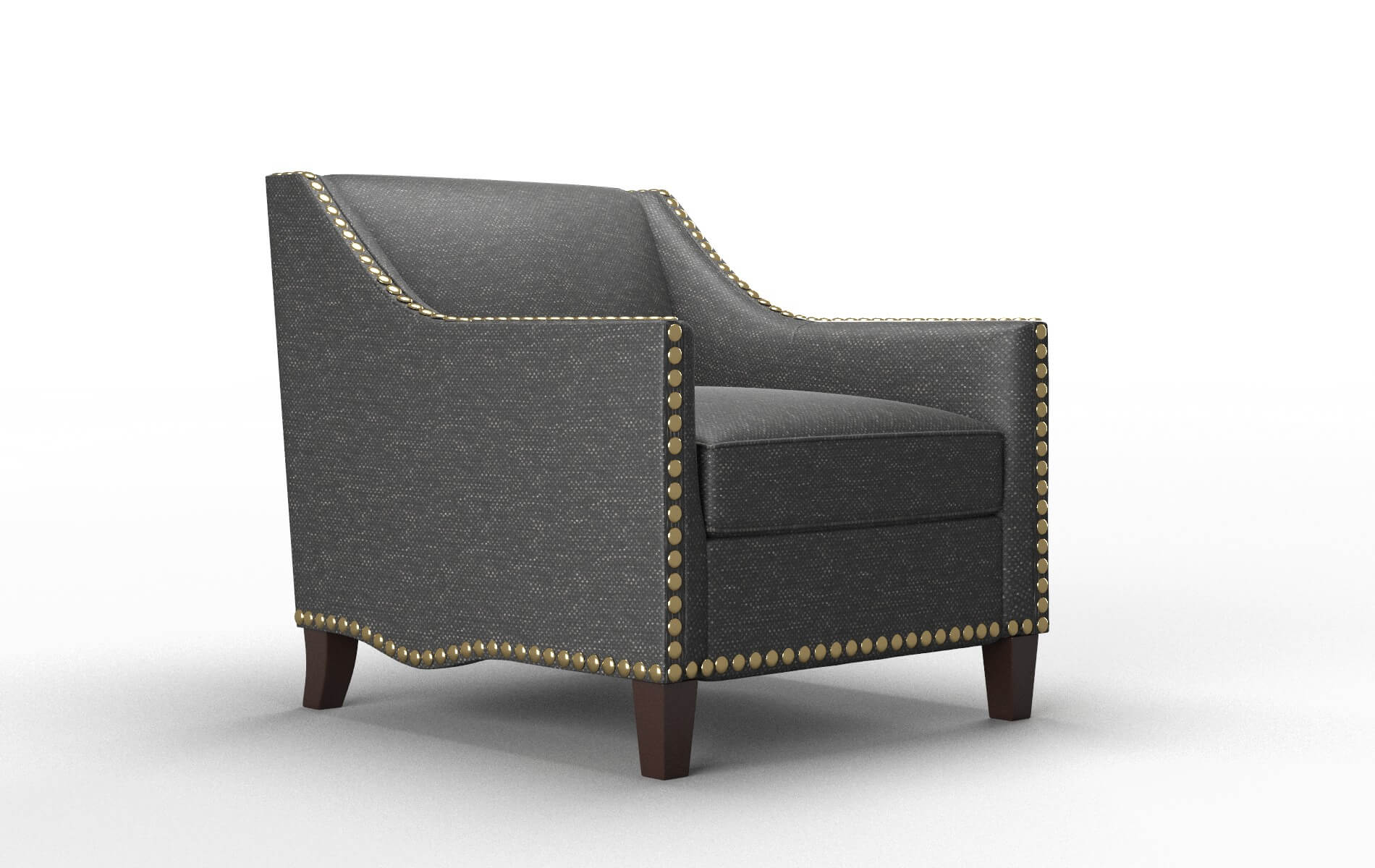Amsterdam Chance Denim Chair espresso legs 2