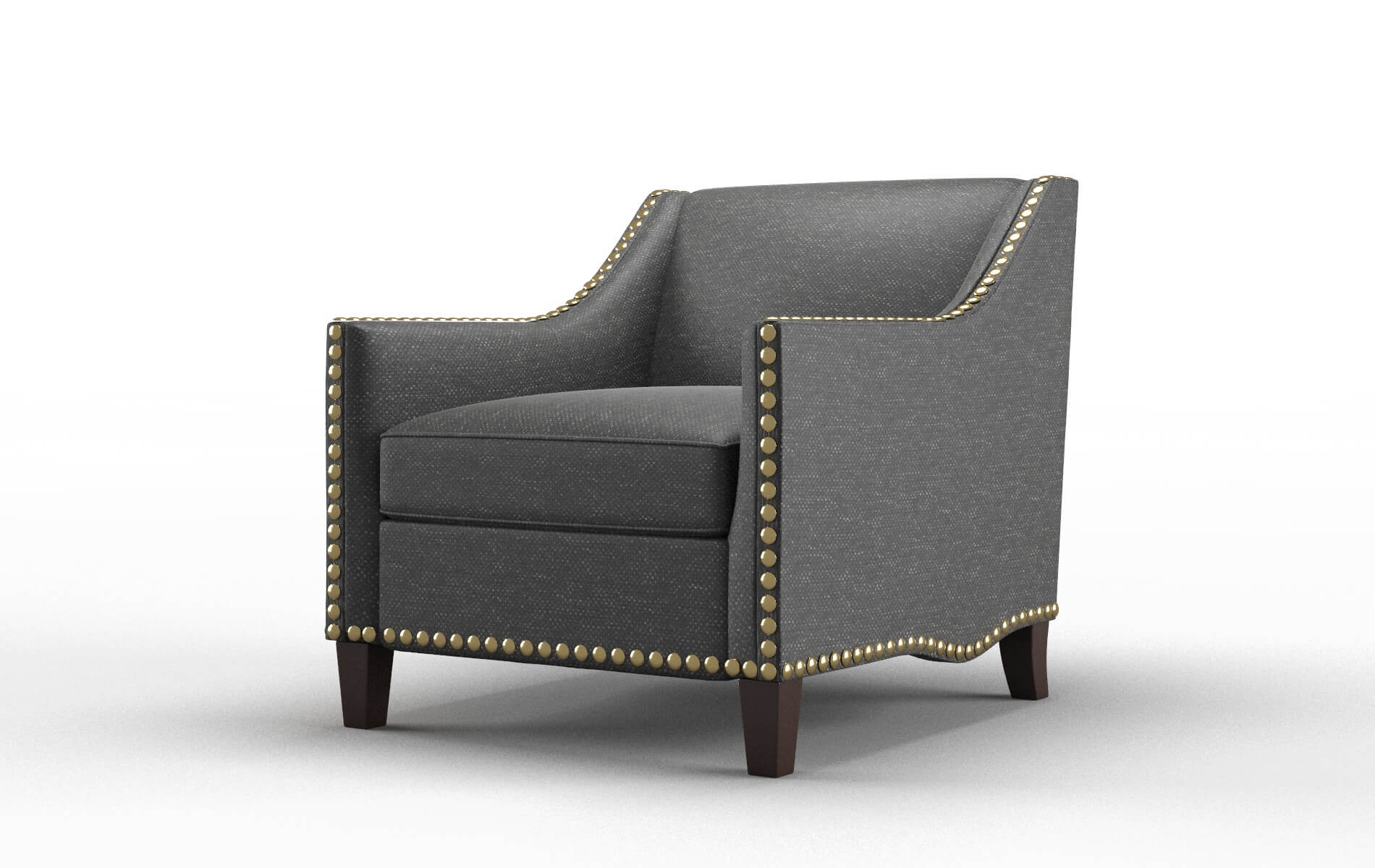 Amsterdam Chance Denim Chair espresso legs 4